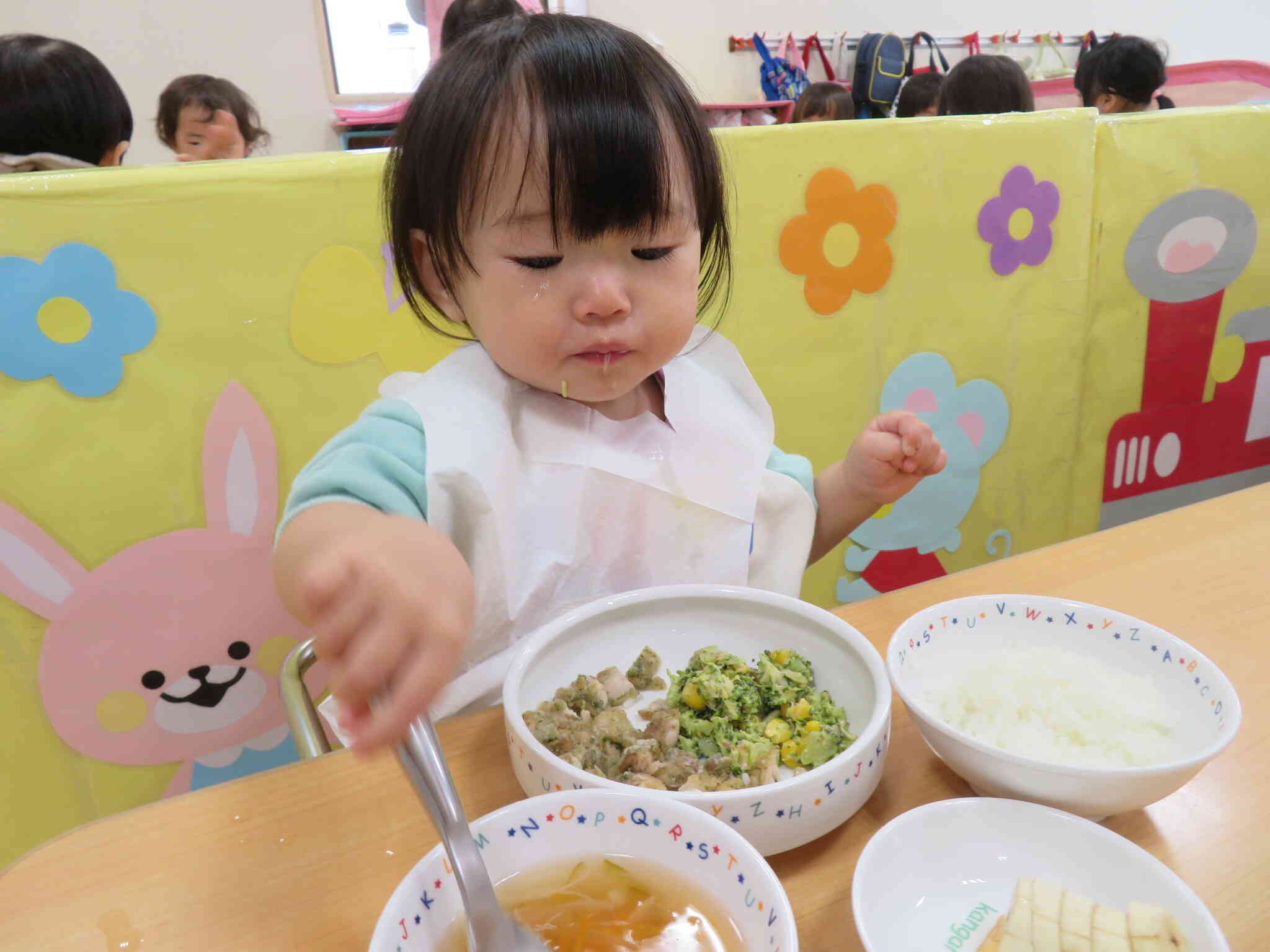 お給食おいしいね