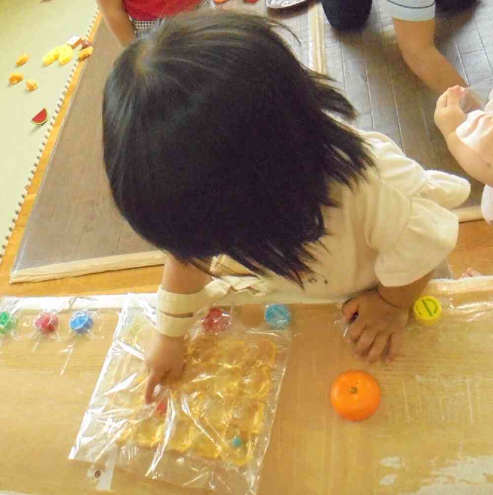 ジェルバックで遊んだよ
