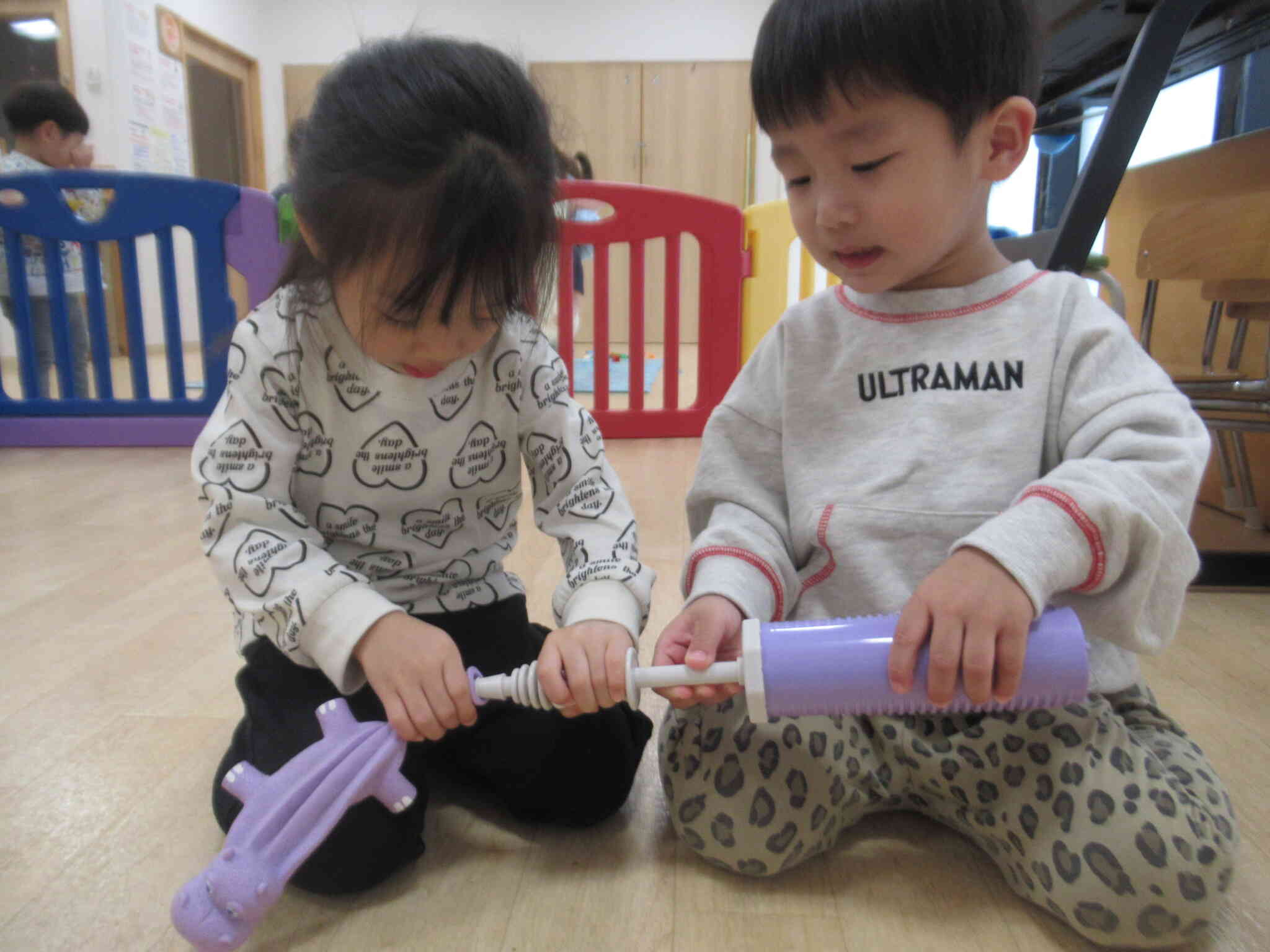 ２人で一緒に挑戦！