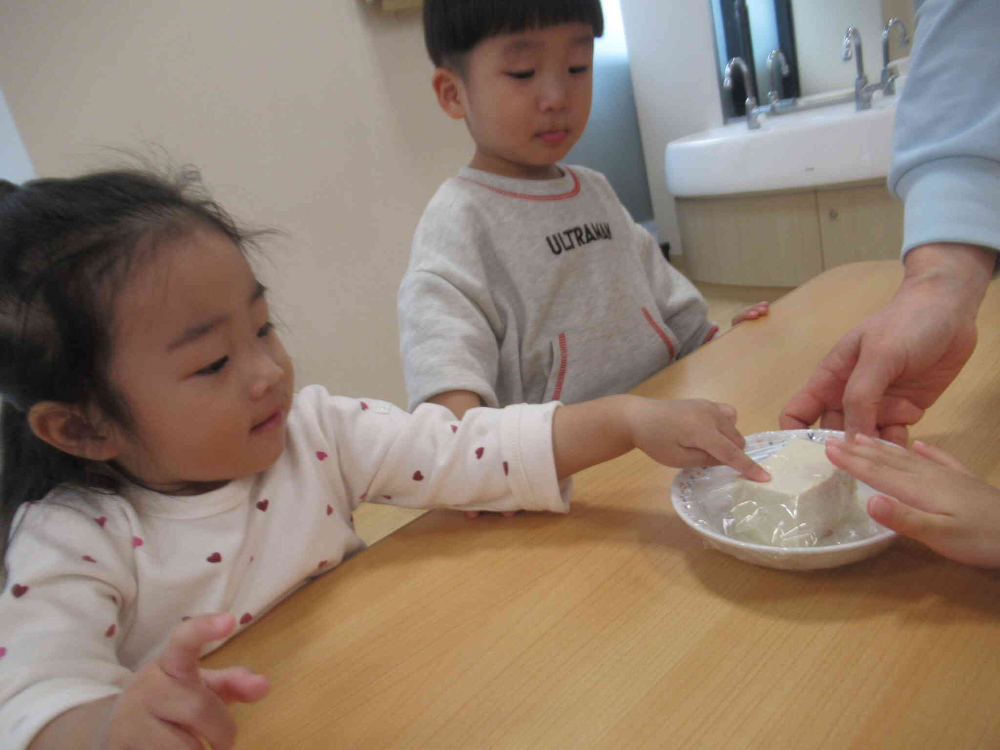 大豆が豆腐に変身！