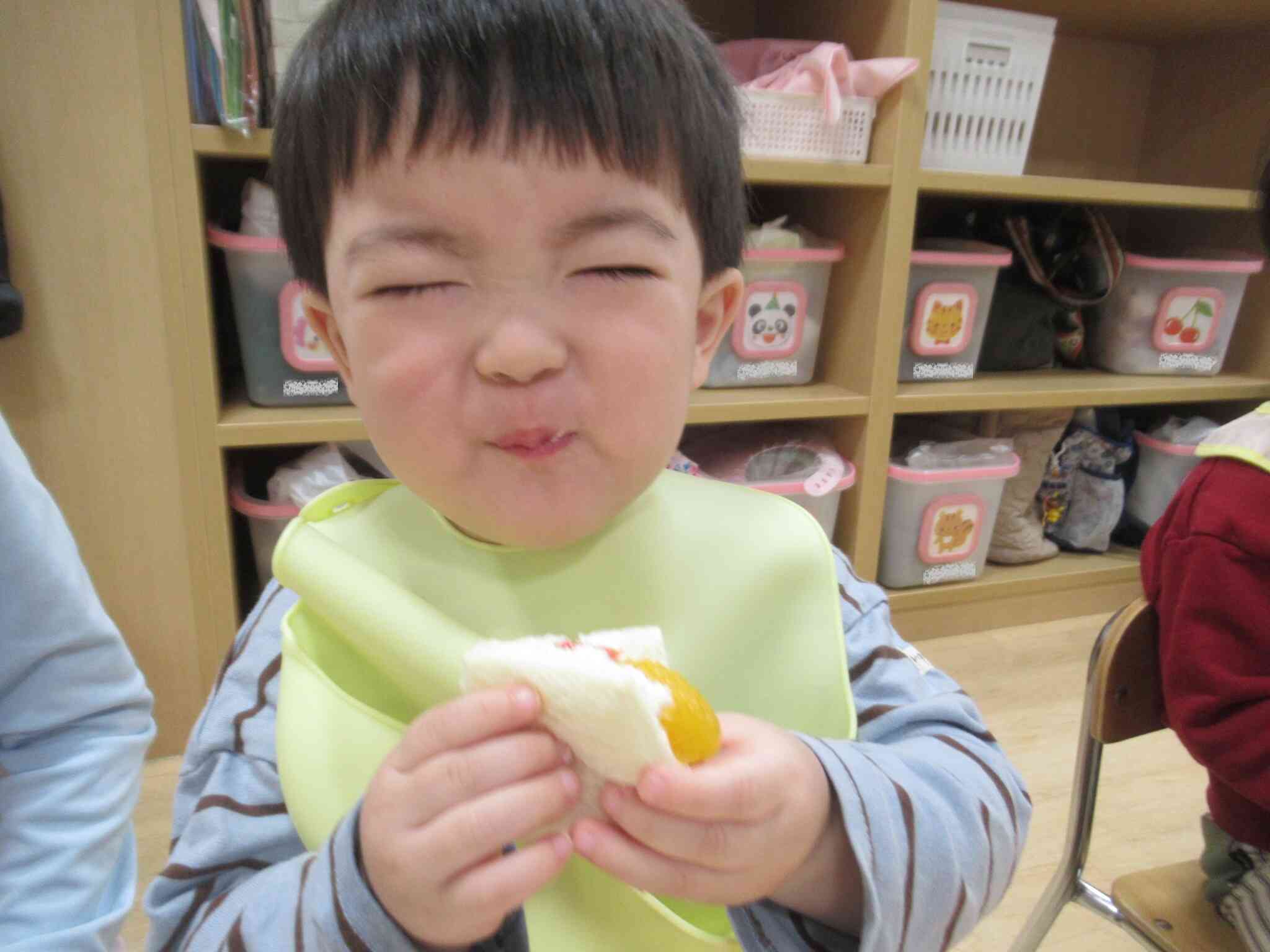 「おいし～！」