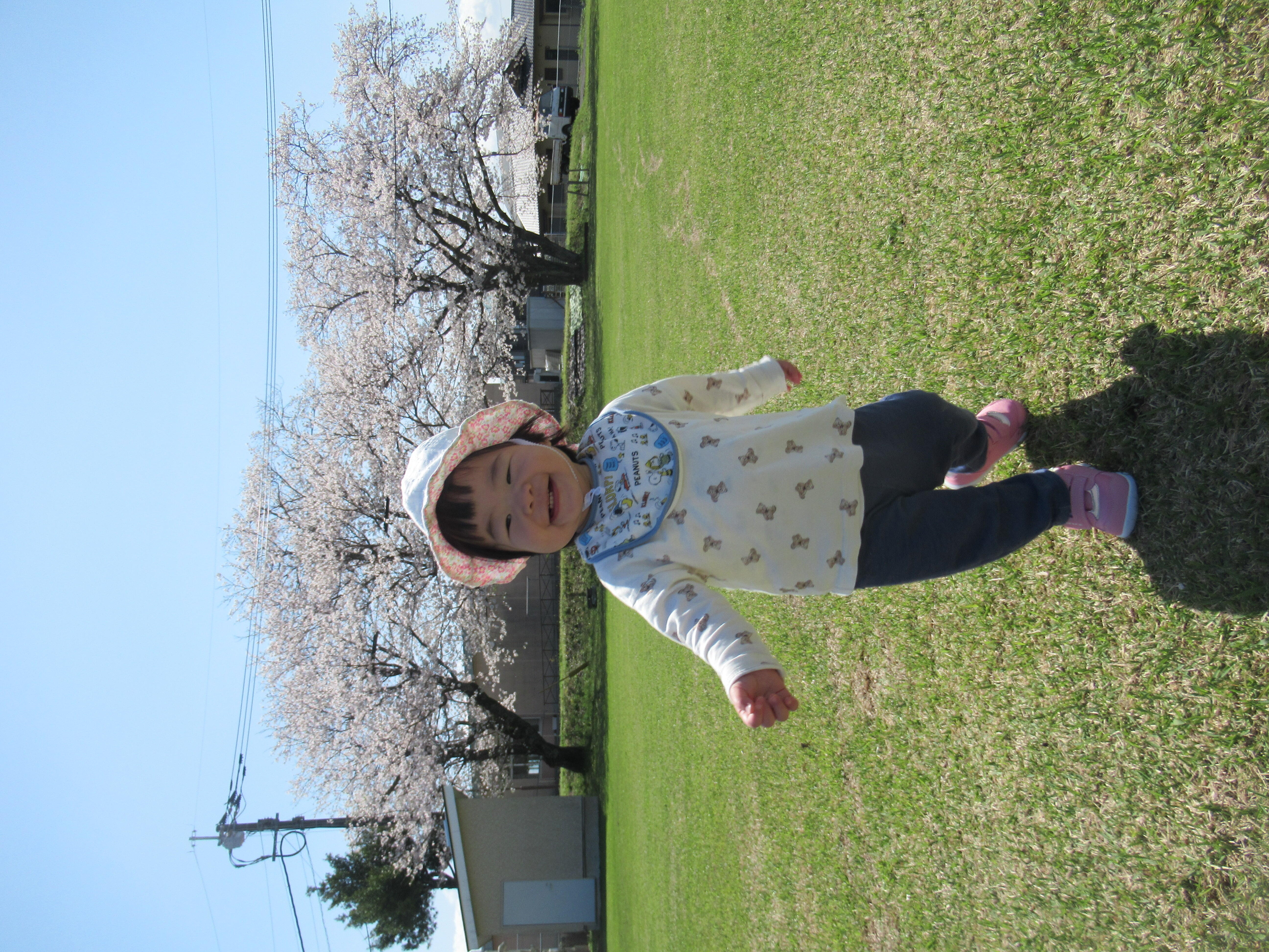 お外大好きな１歳児さんです。