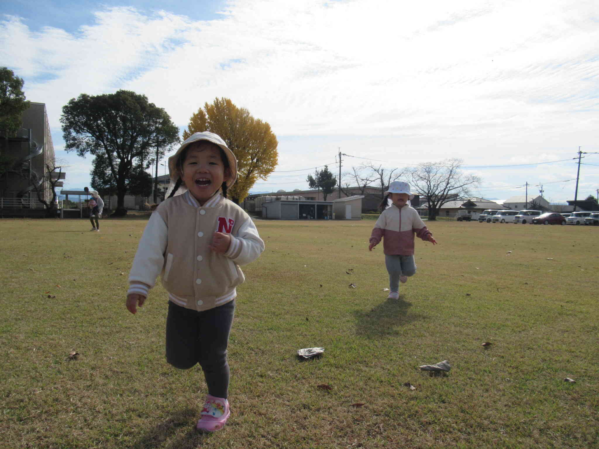 よーいドンしたよ。