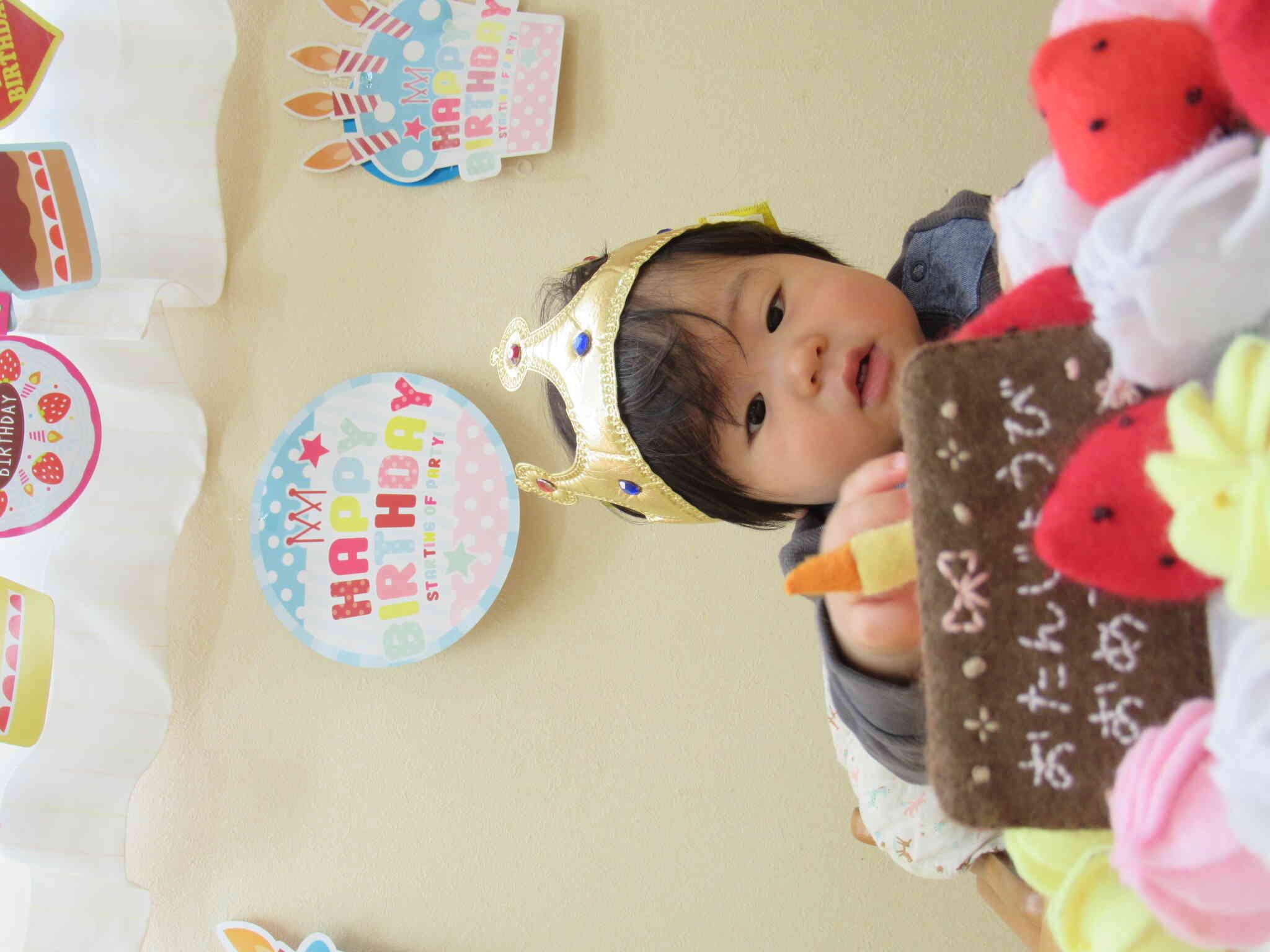 １歳のお誕生日おめでとう