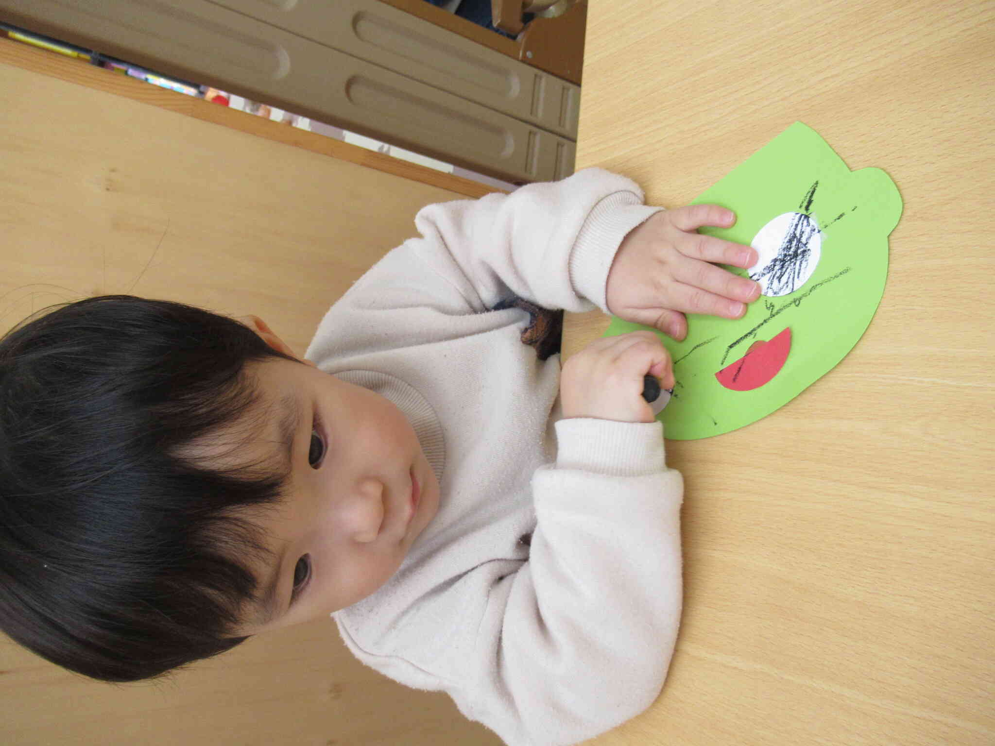 鬼のお面製作～仕上げ～