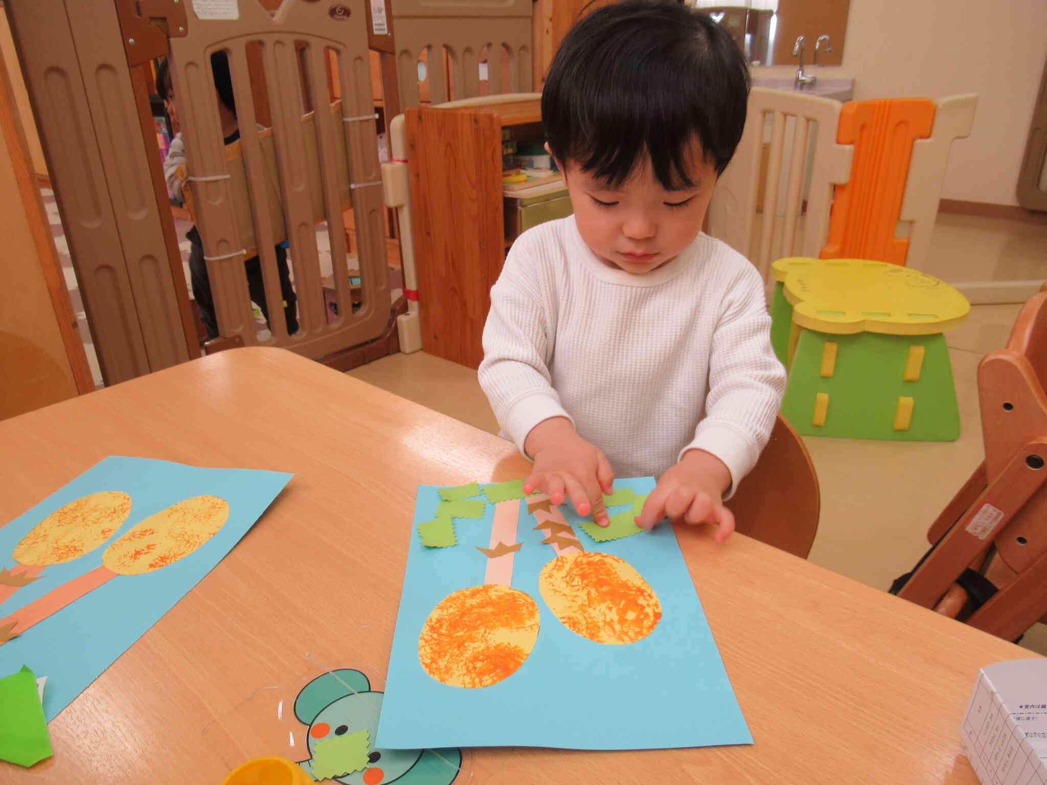 1歳児の製作（つくし）