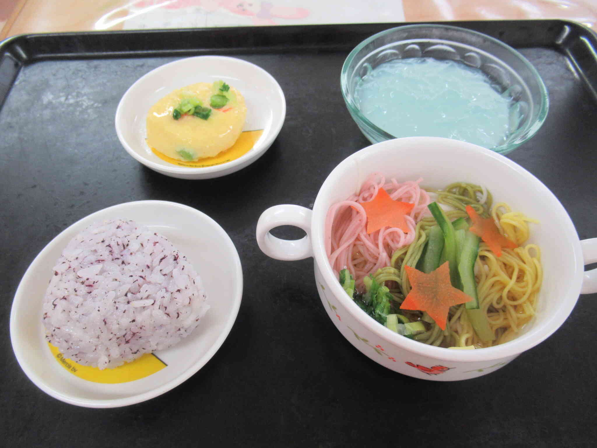 七夕の日の給食