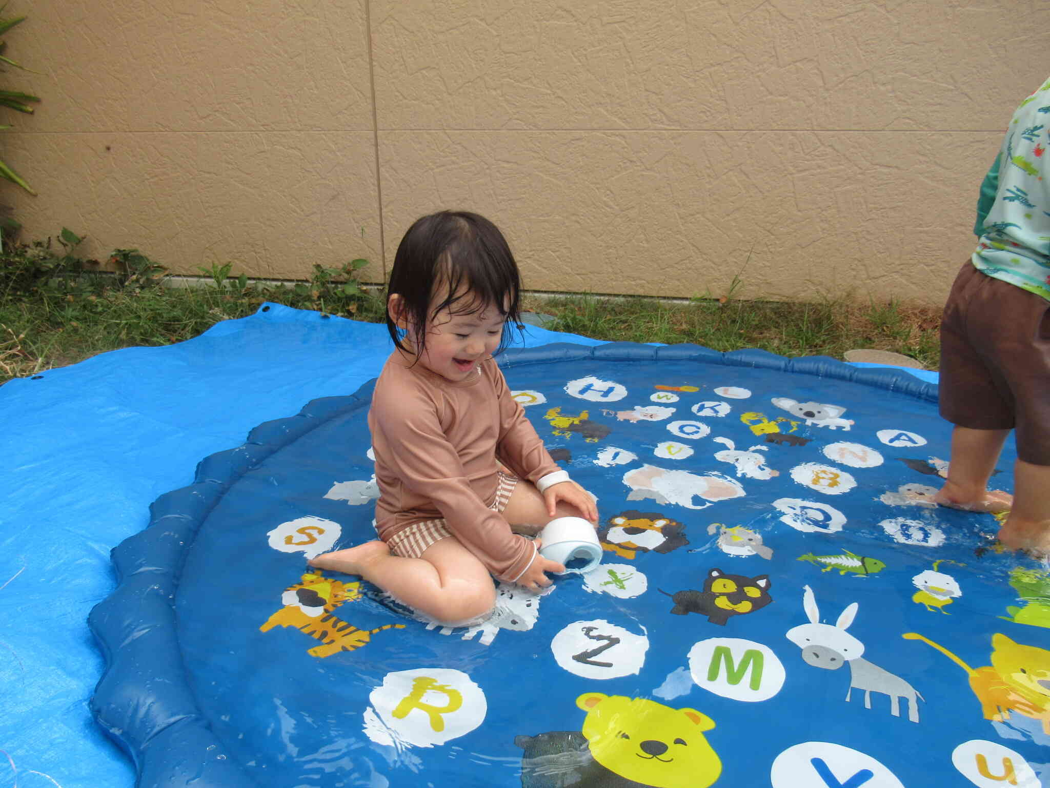 水遊び楽しいね！