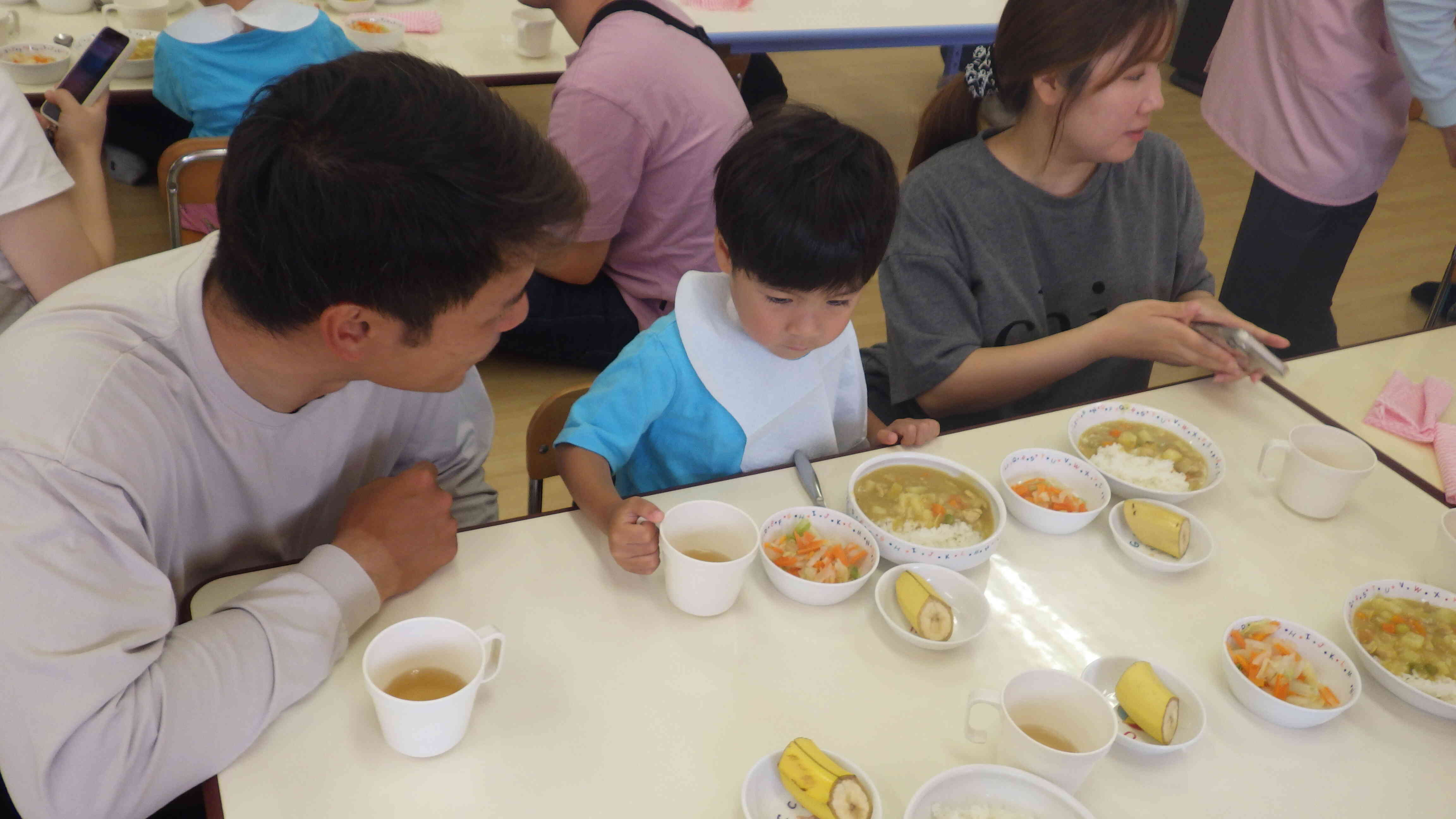 うさぎ　給食試食会