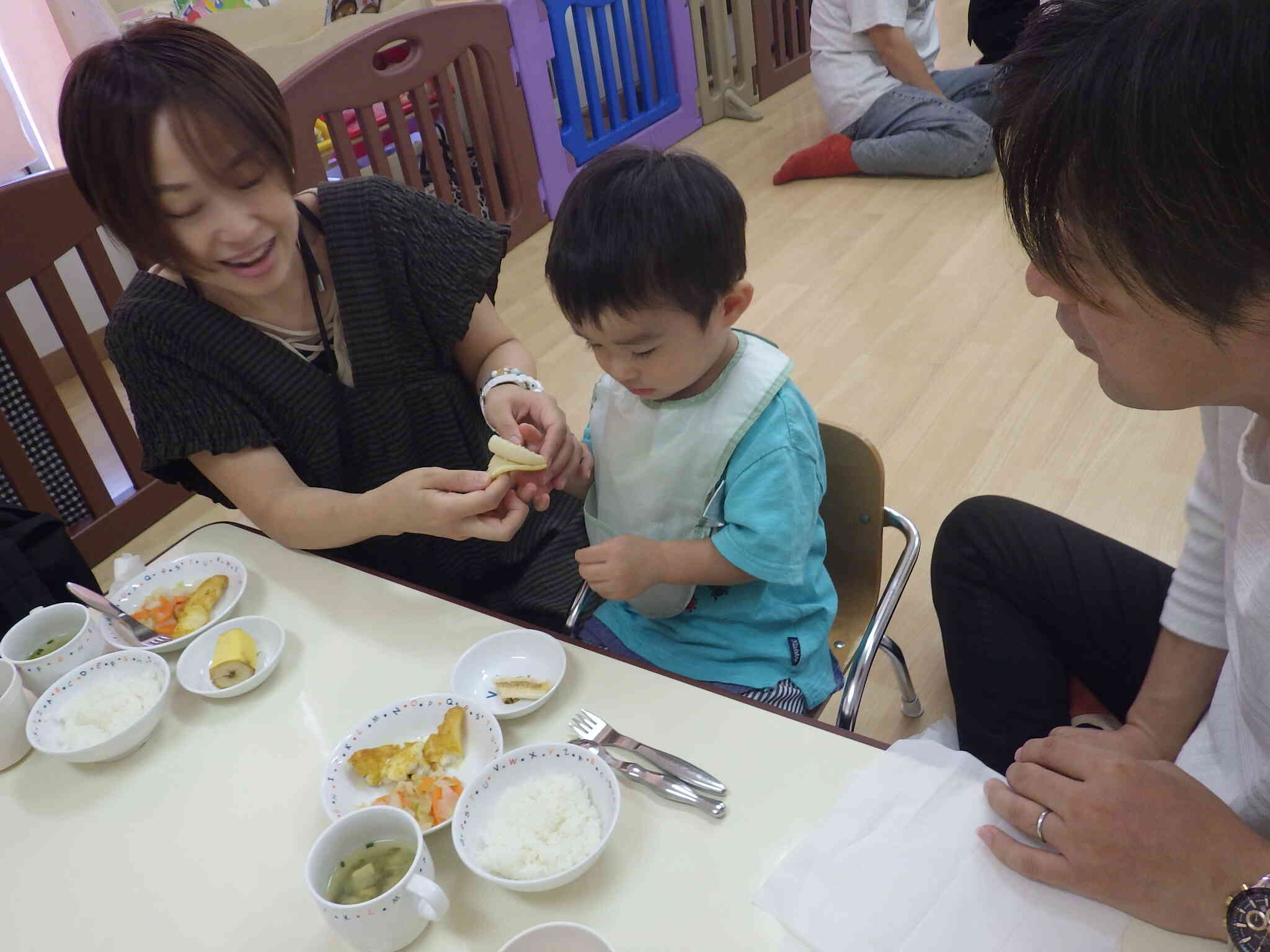 お楽しみの給食時間