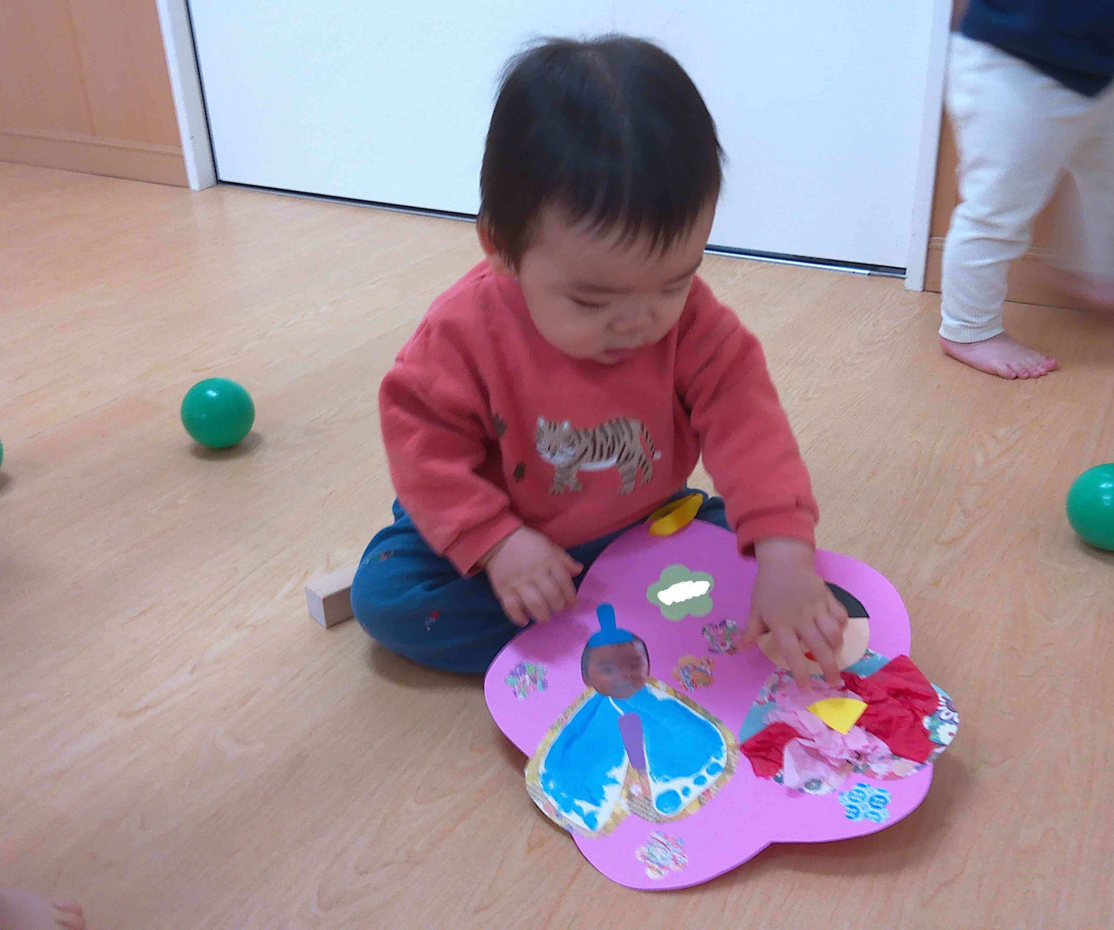 ひな飾りを作ったよ！