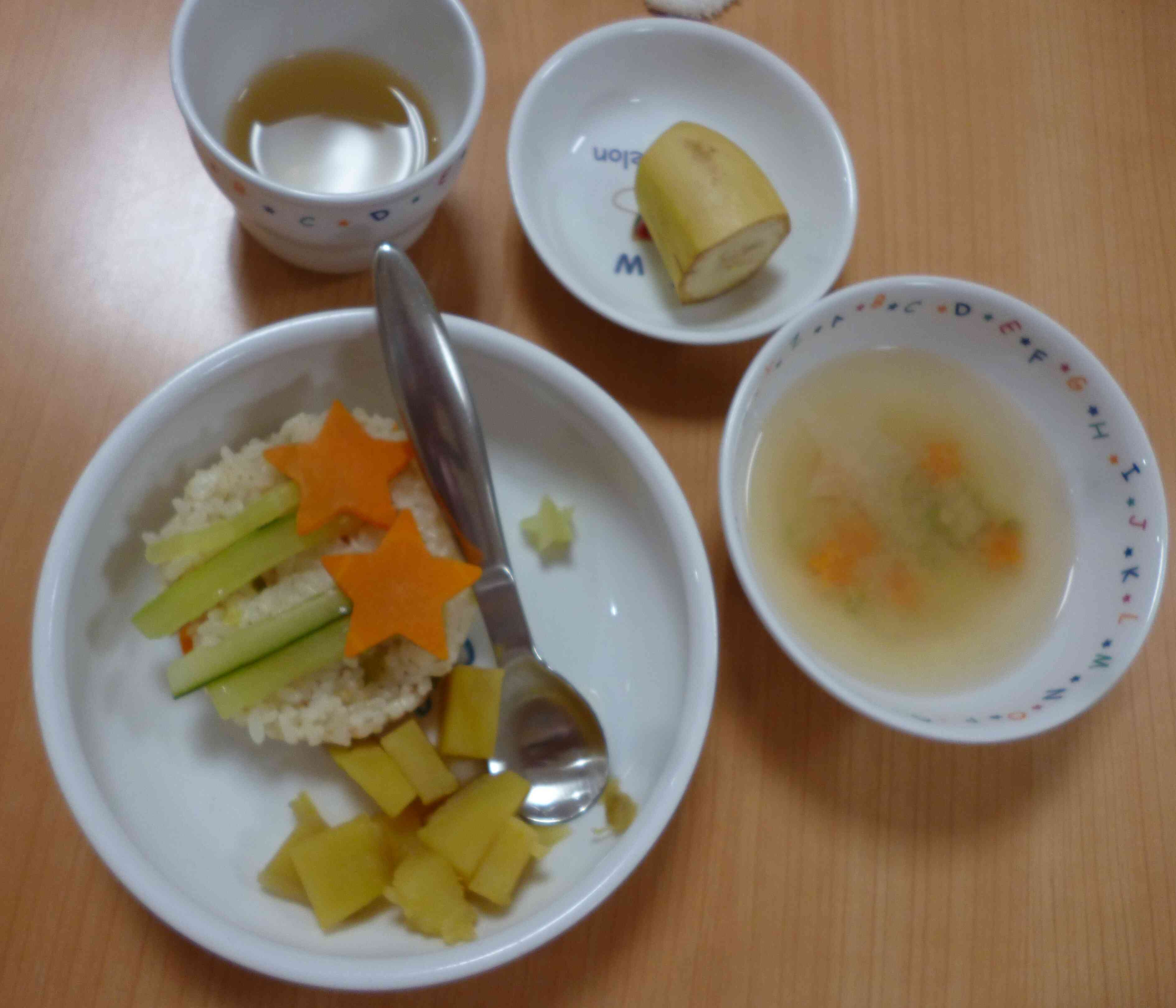 七夕の日の給食