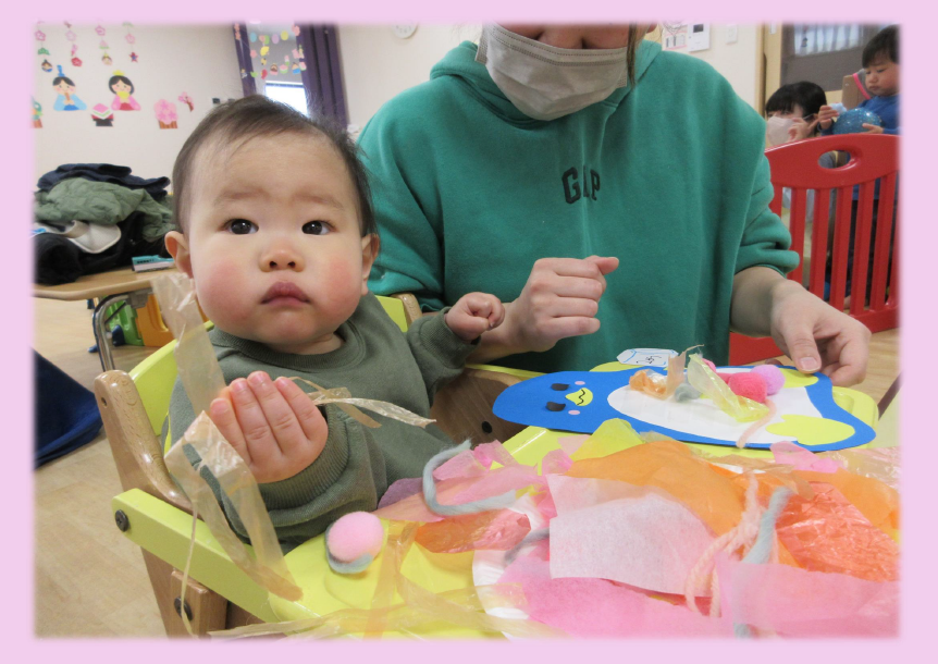 子育て広場「製作しよう」作品はお持帰りしていただきます！HPよりご予約できます。