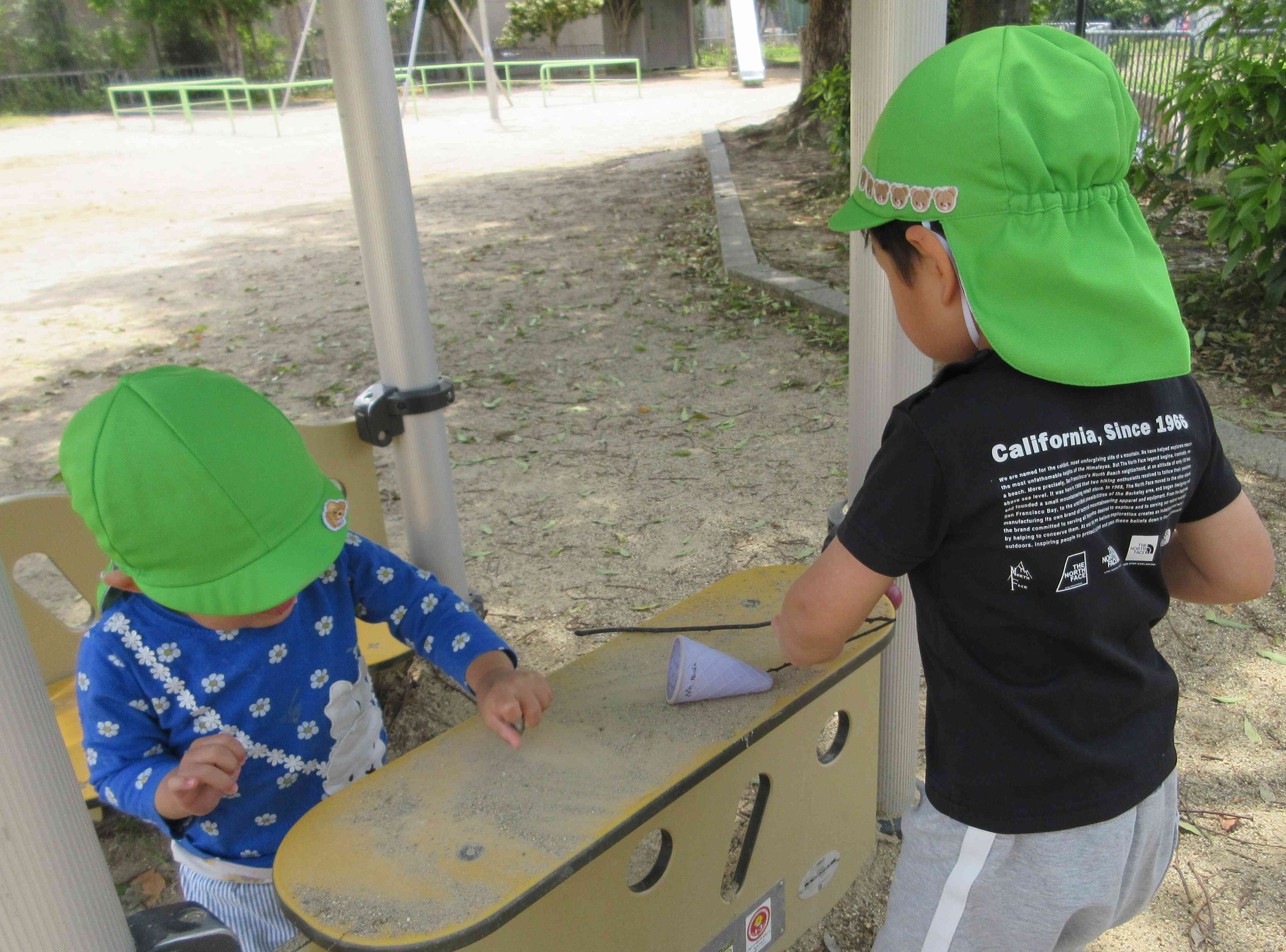 公園で遊んだよ♪