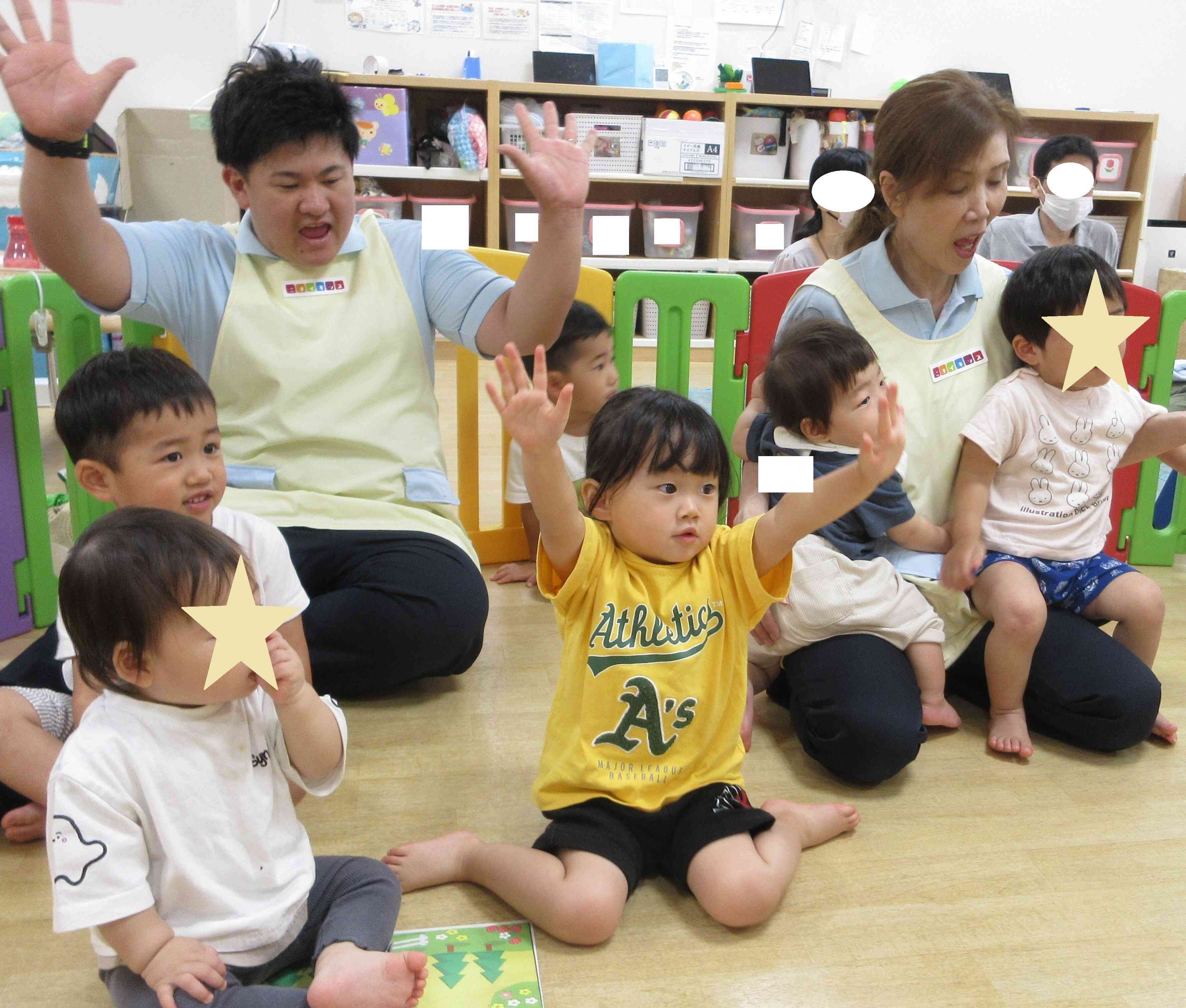 １～１１の英数字も教えてもらいました！「てーん(１０)！！」