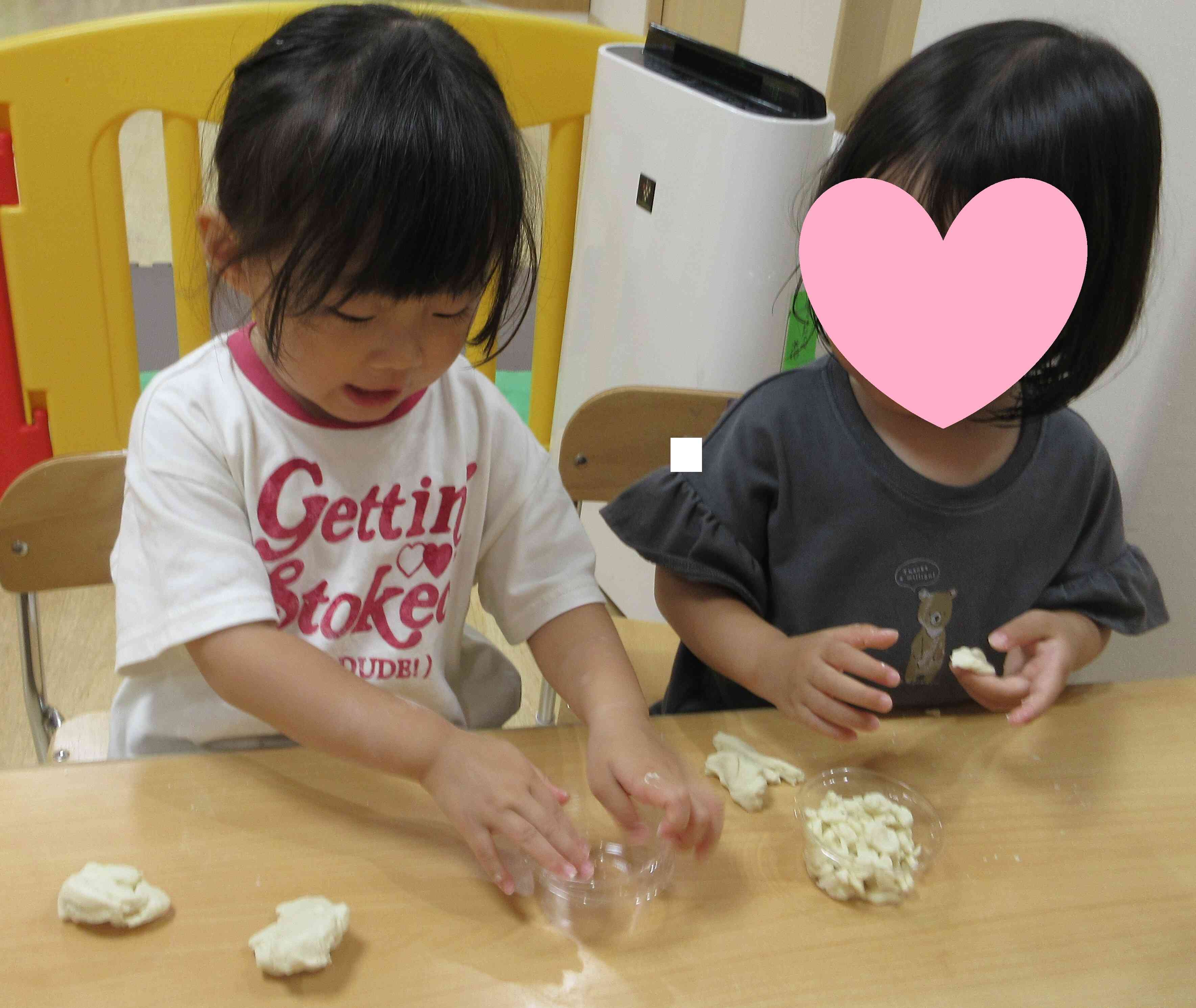 透明カップも使ってごはん作りもしたよ♡