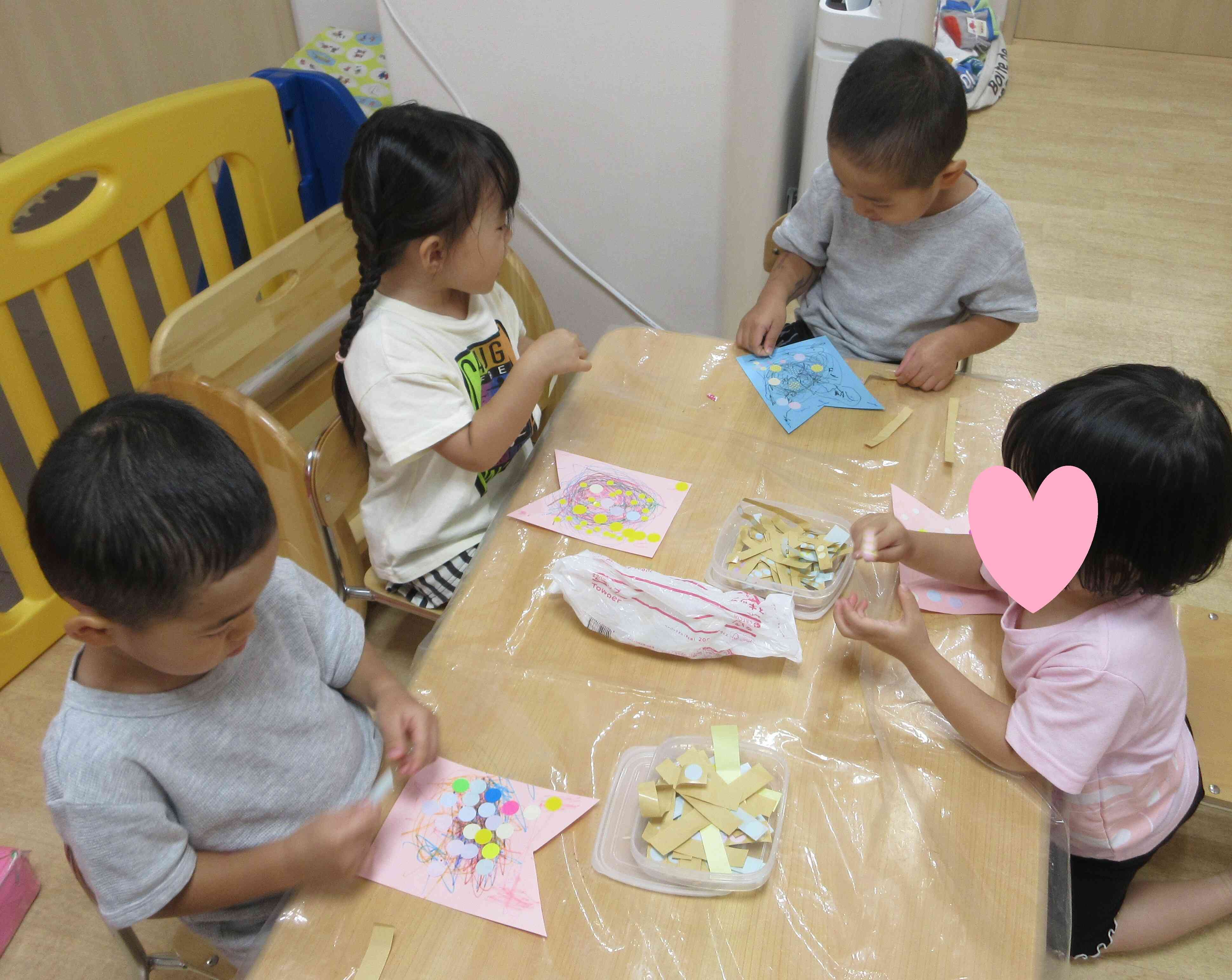 おえかきの後は…