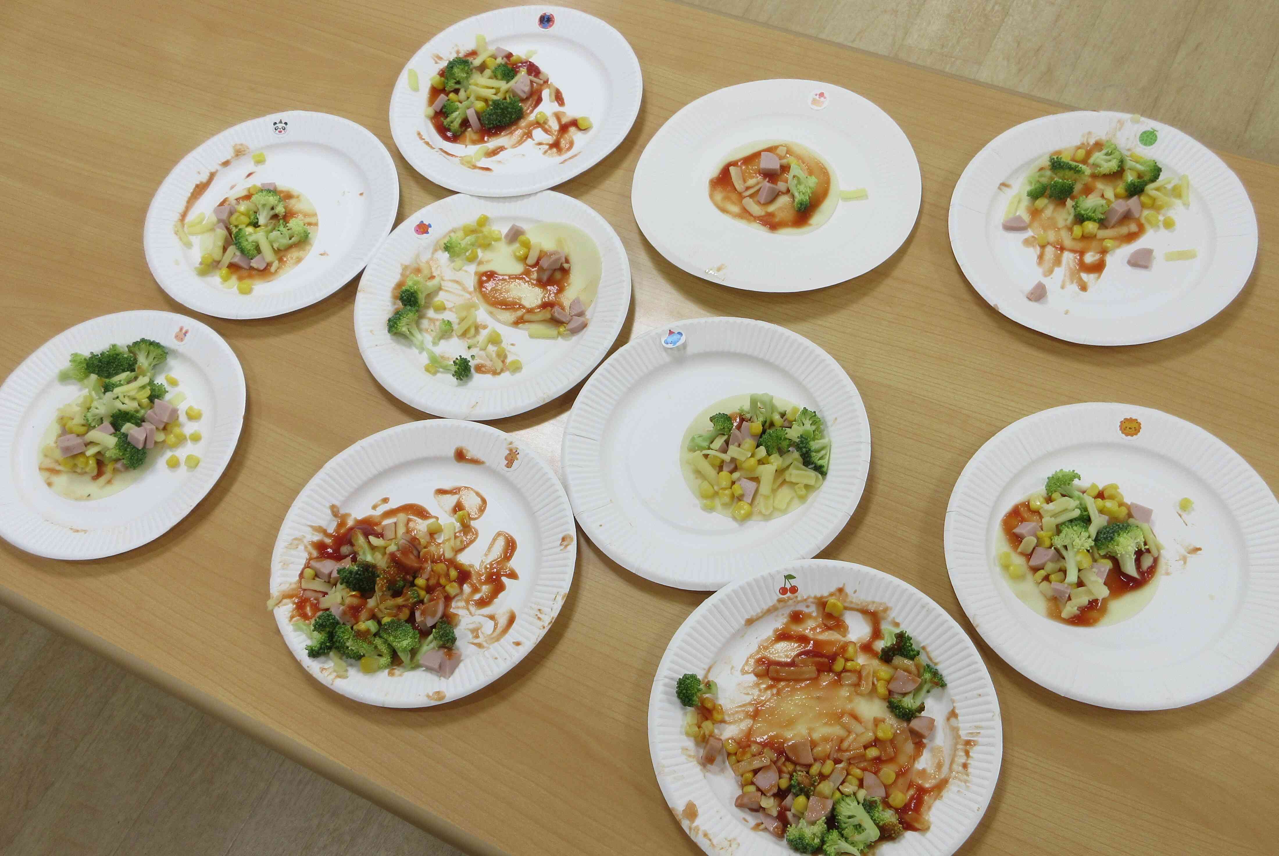 美味しそうなピザの完成です！