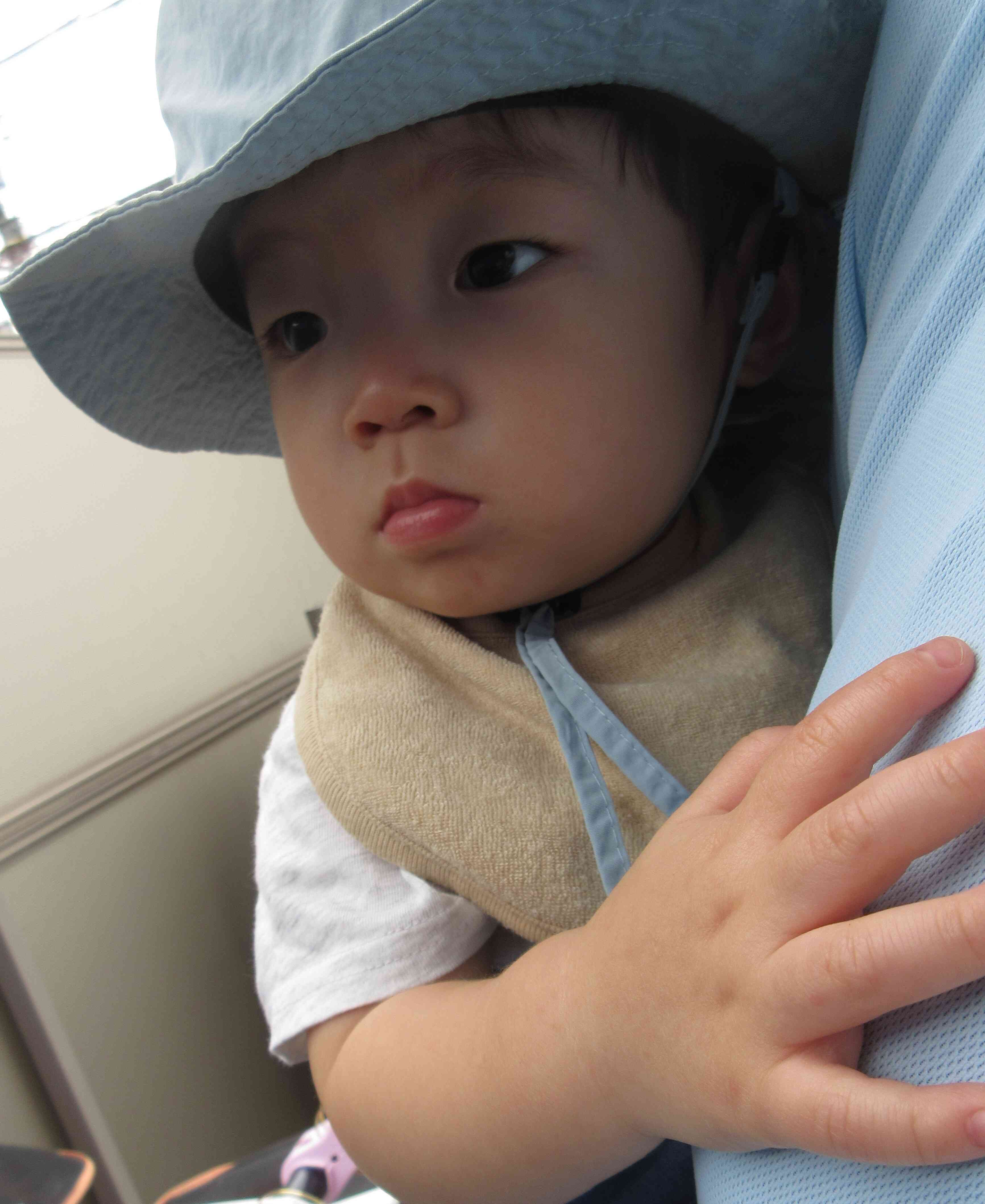 先生の抱っこ安心するね♪