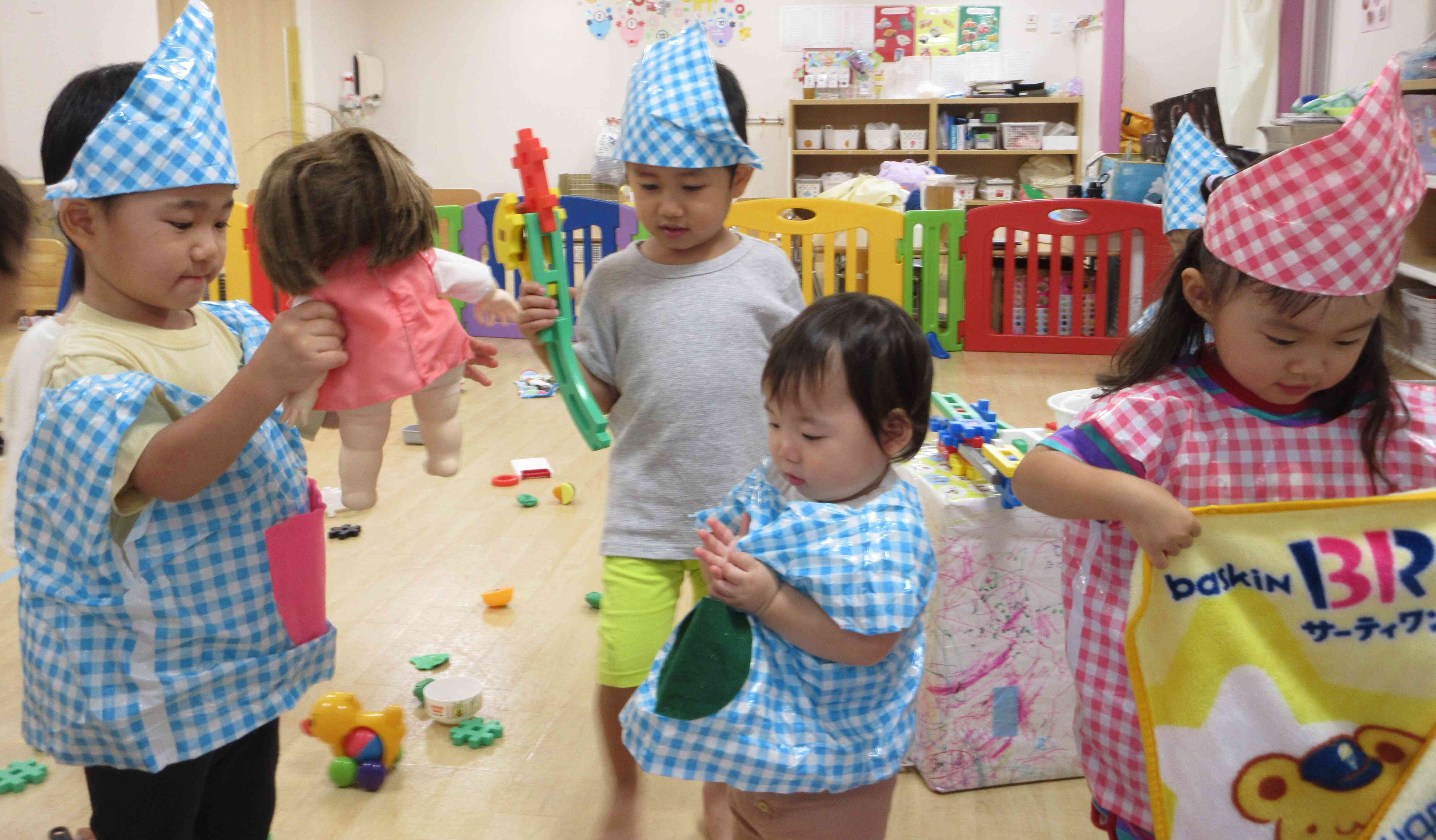 お部屋で大変身♪
