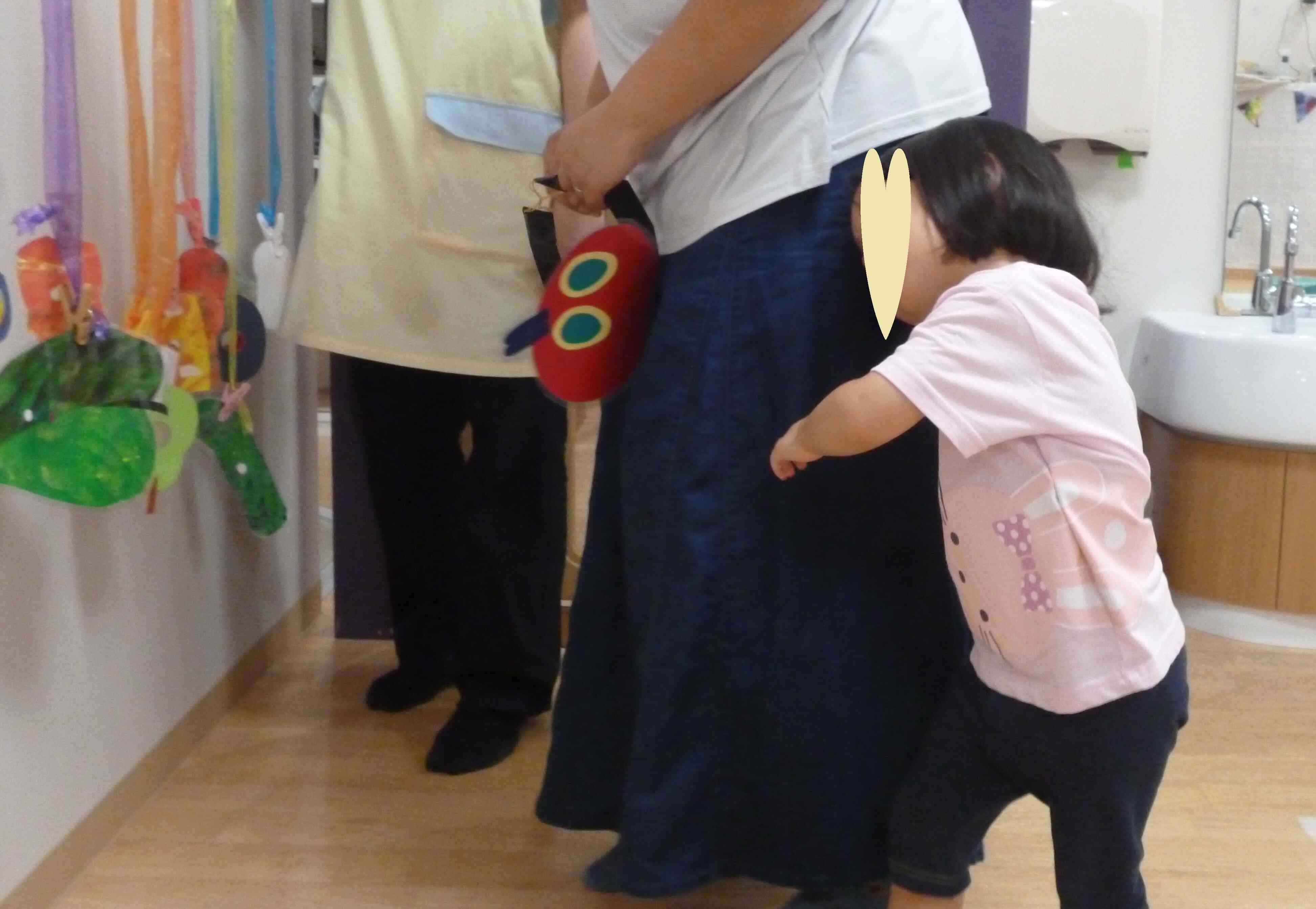 お母さんと一緒に参加♪