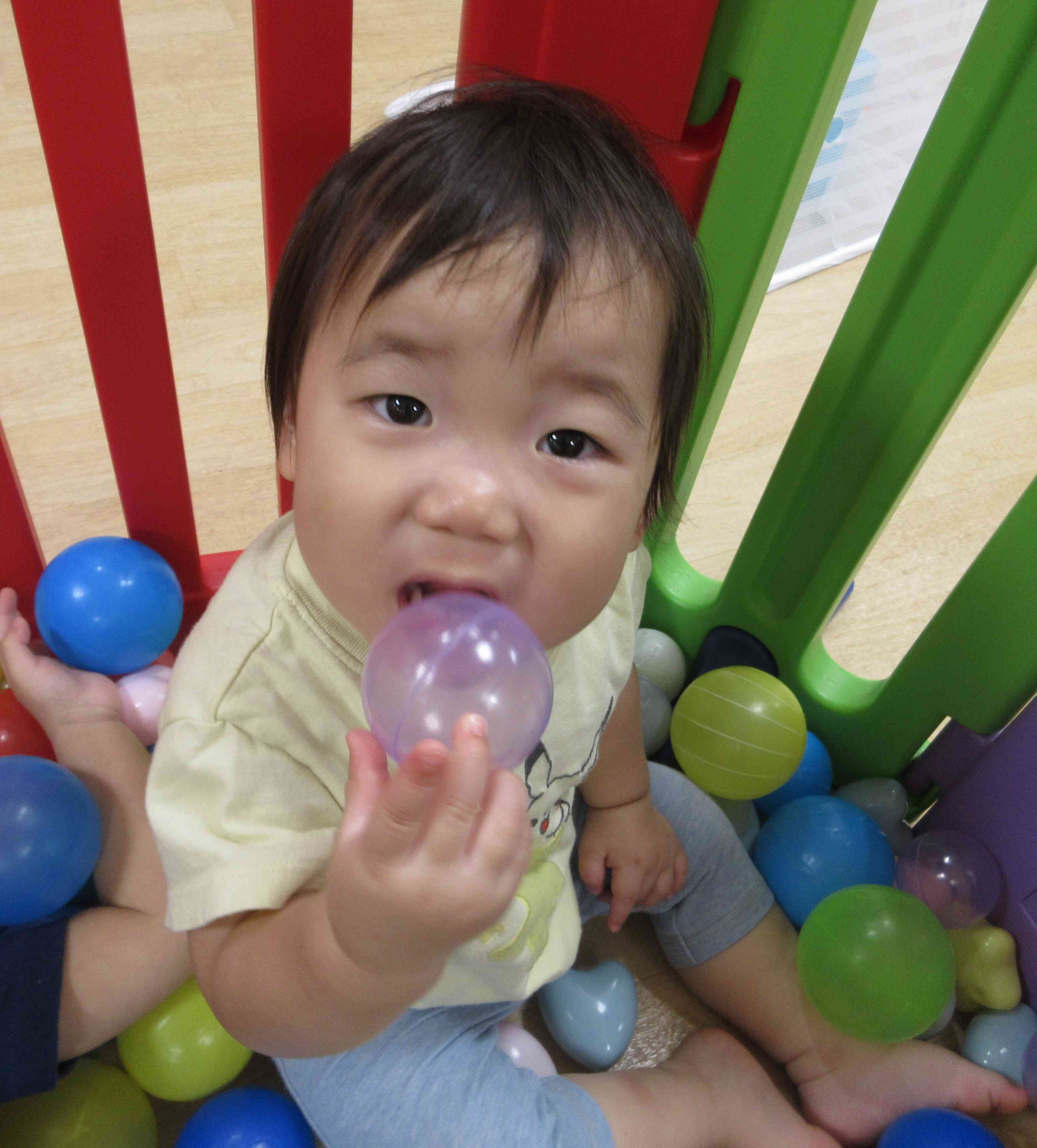 お迎え前も思いっきり遊んだよ！