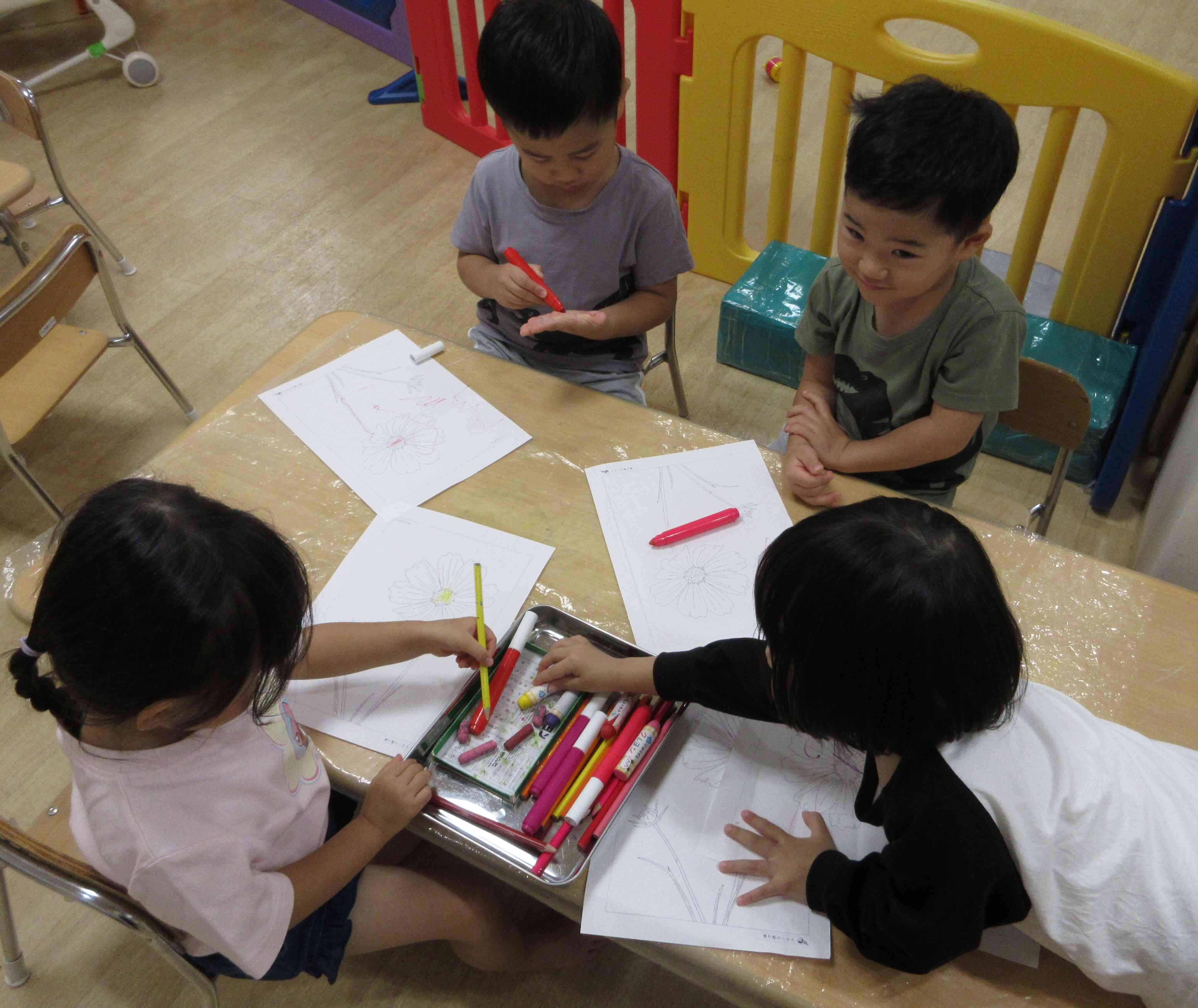 また塗り絵しようね！