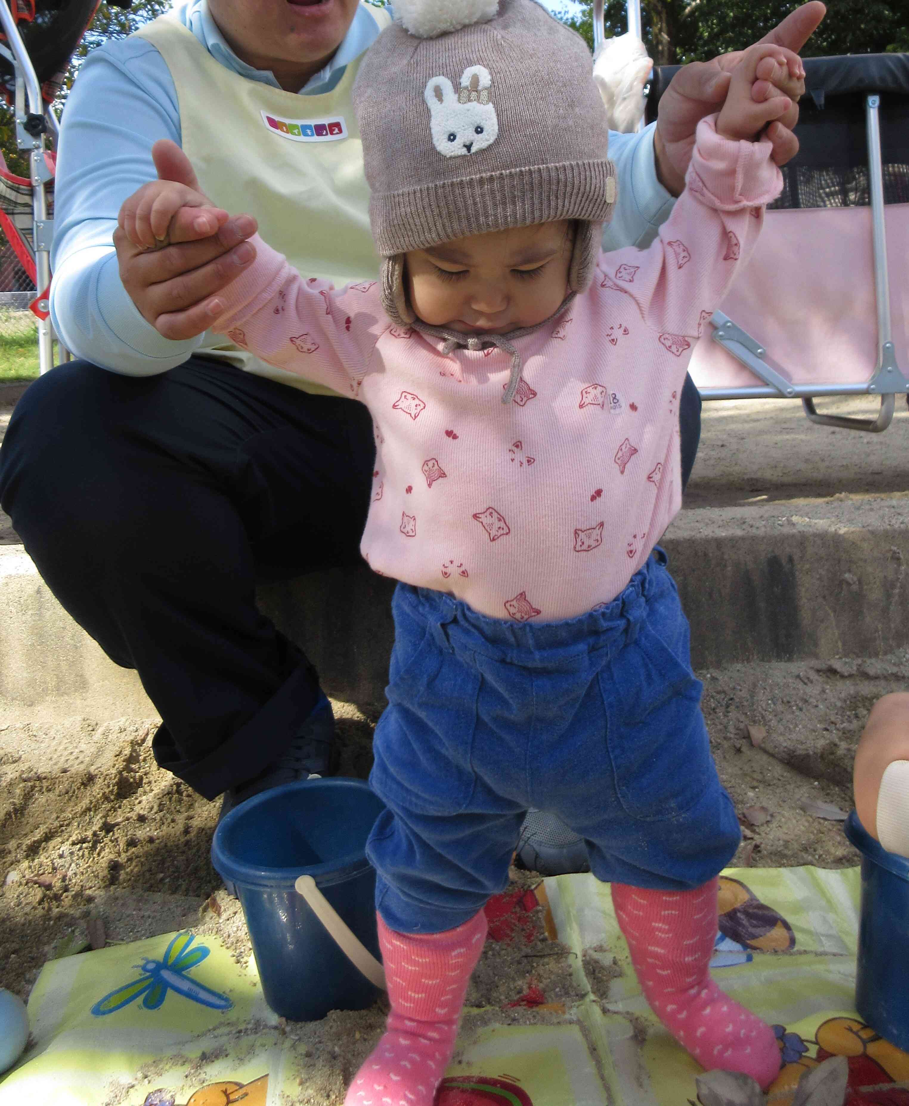 頑張って立ってみたよ！