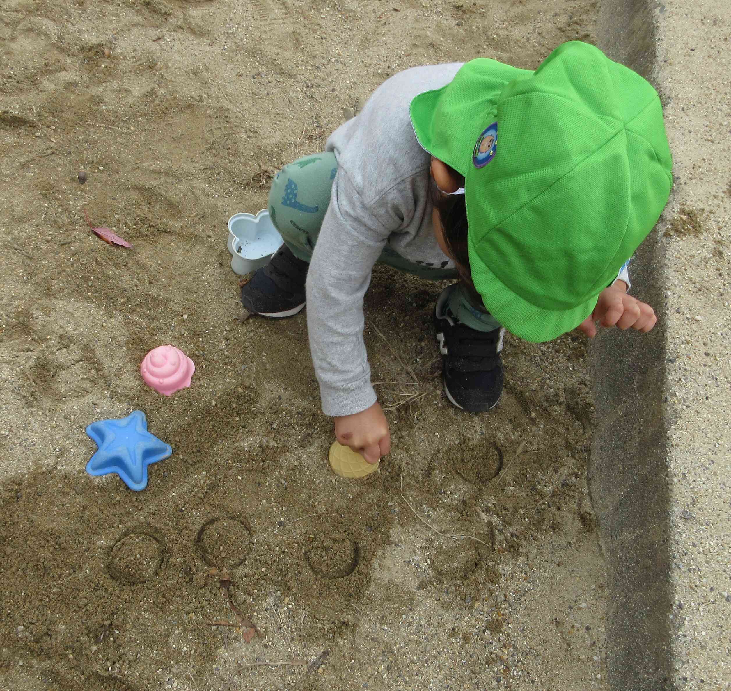 丸いっぱいできた～！