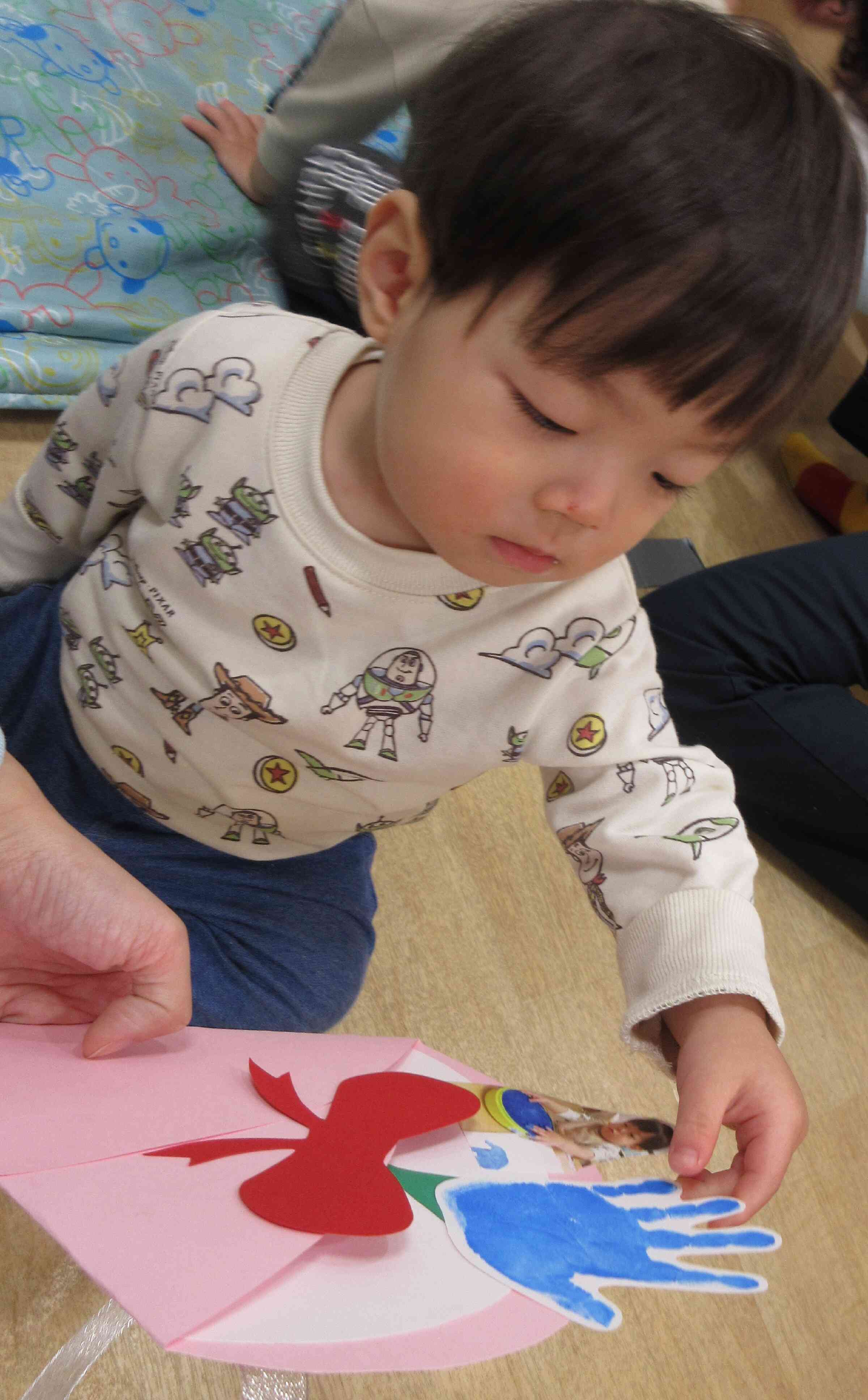 お迎え時にママたちに渡したよ～！