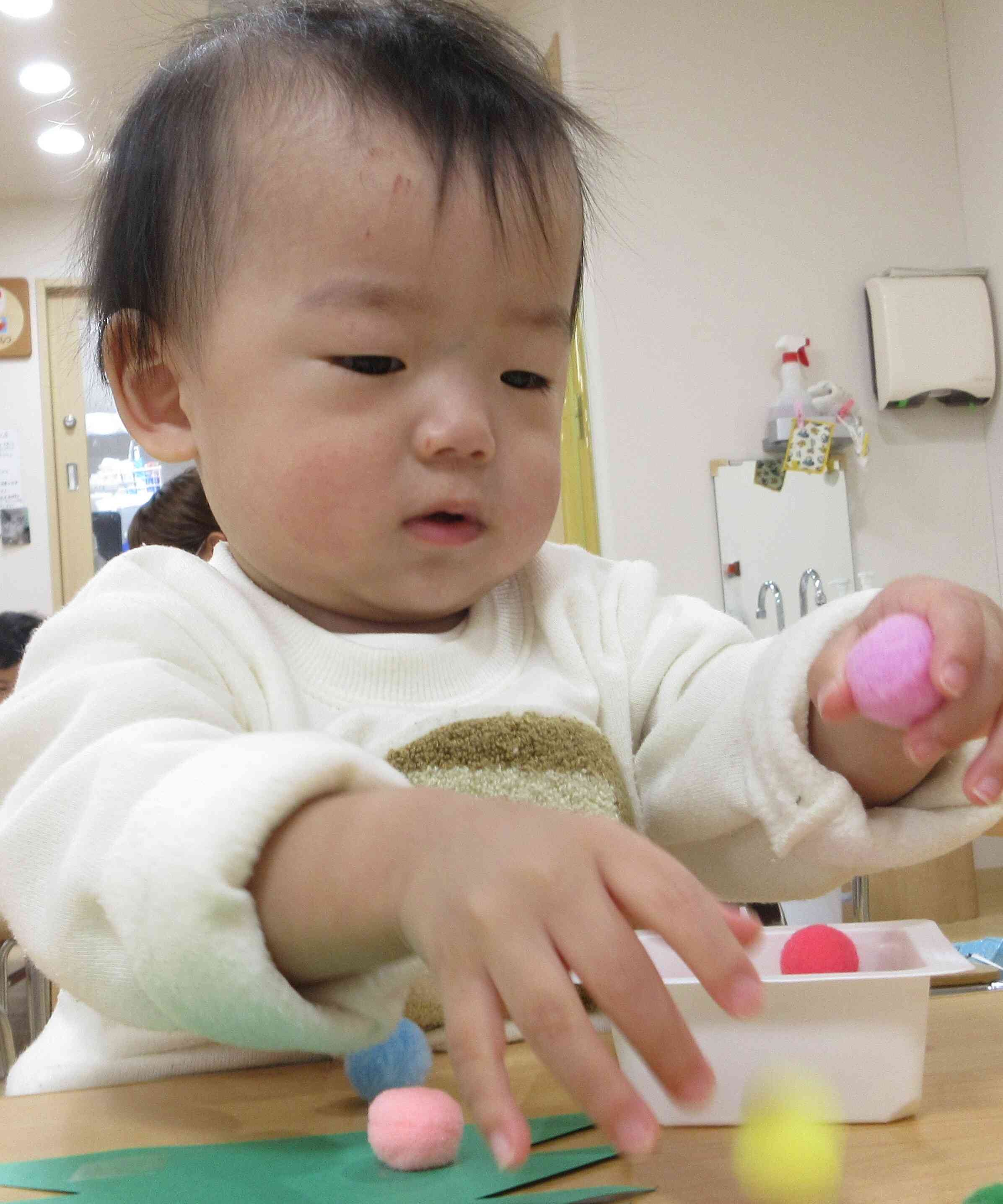 ころころ転がったね！