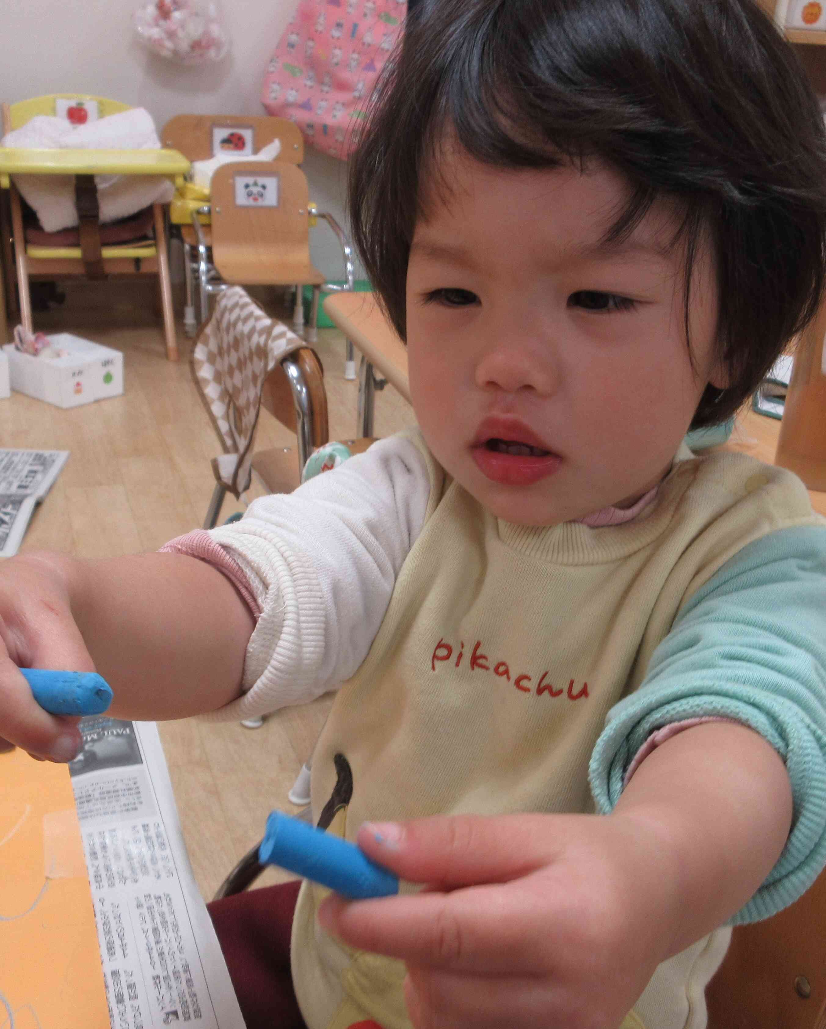 クレヨンが折れちゃった...