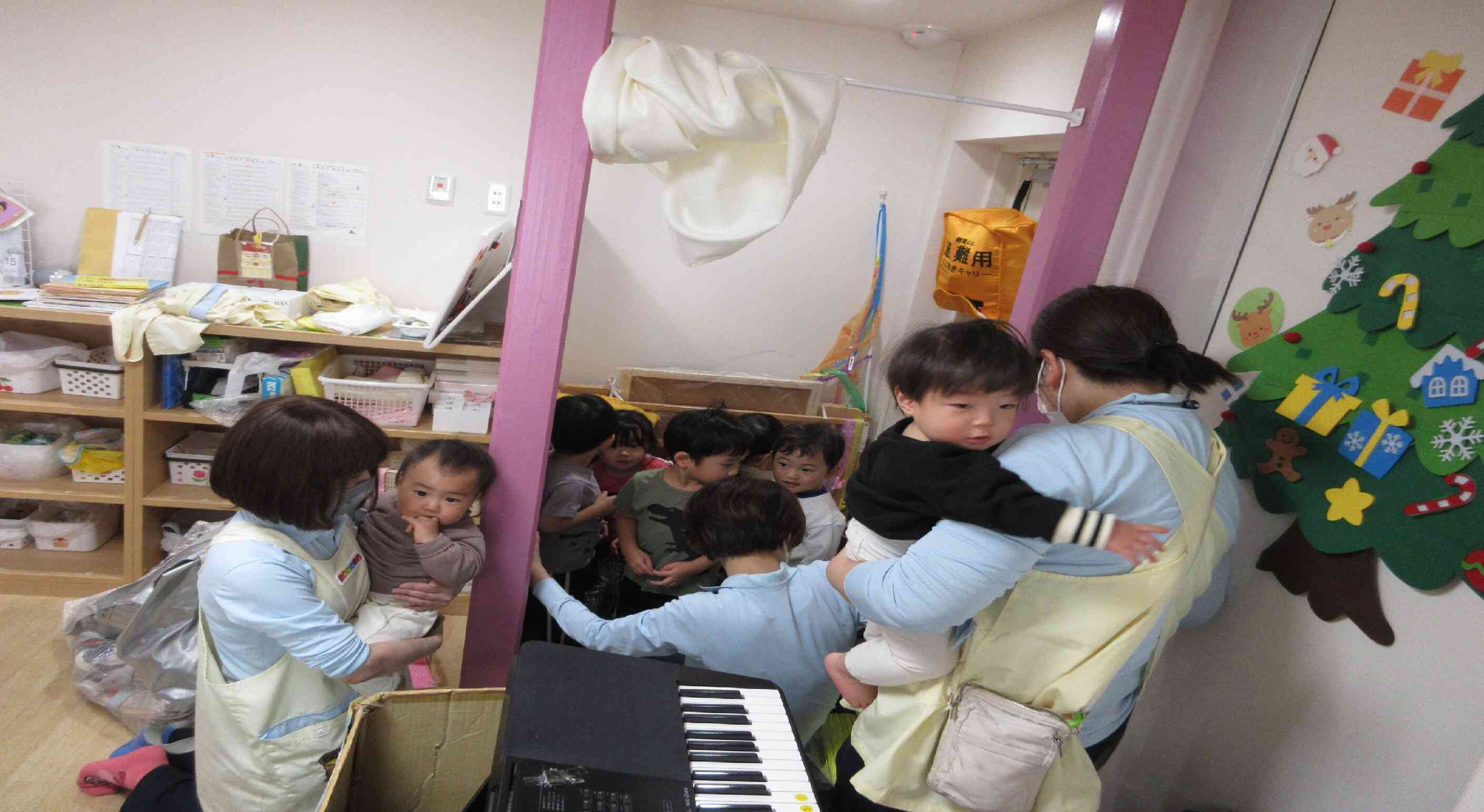 火事の避難訓練をみんなでしました！