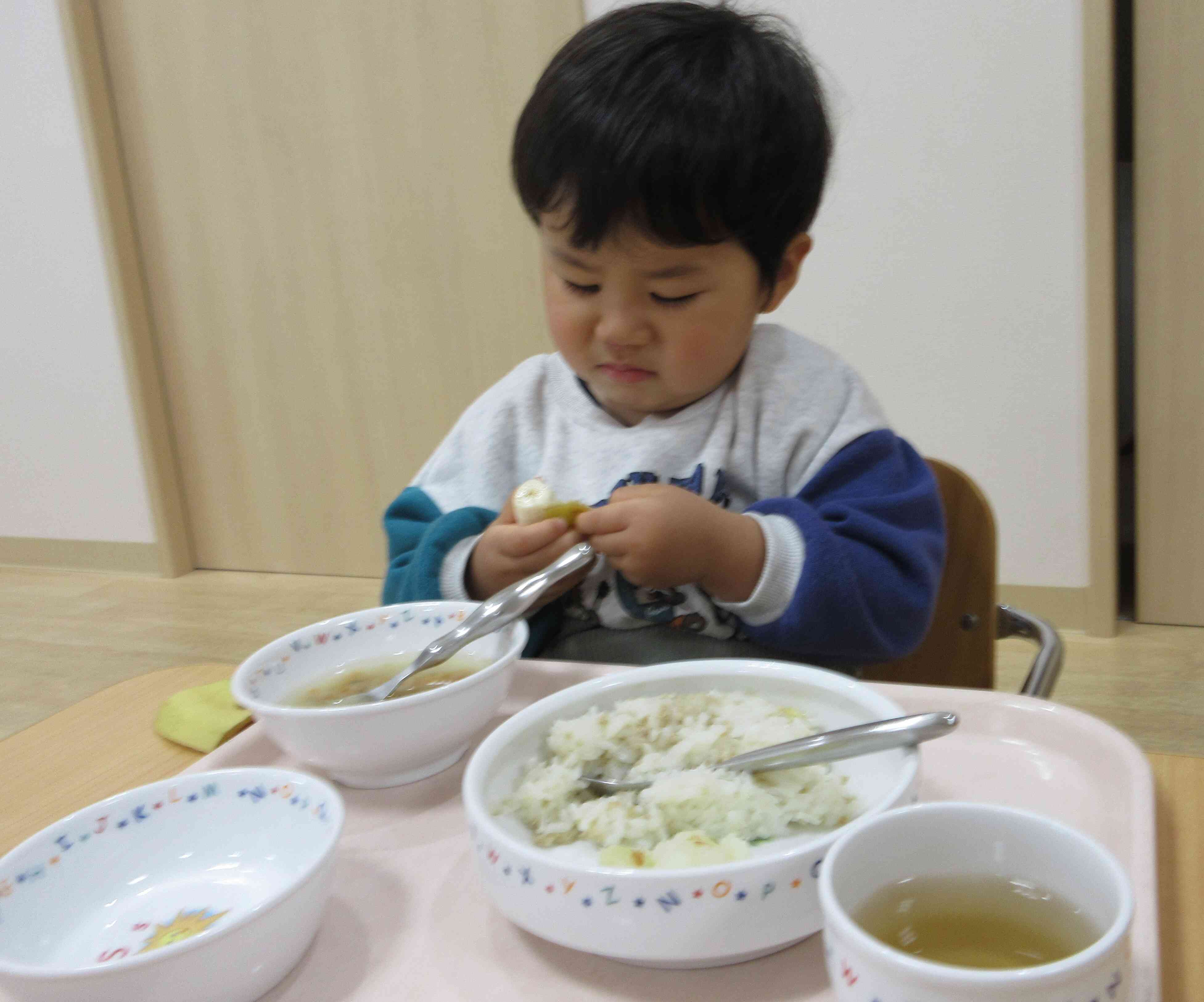 上手にむけたよ！