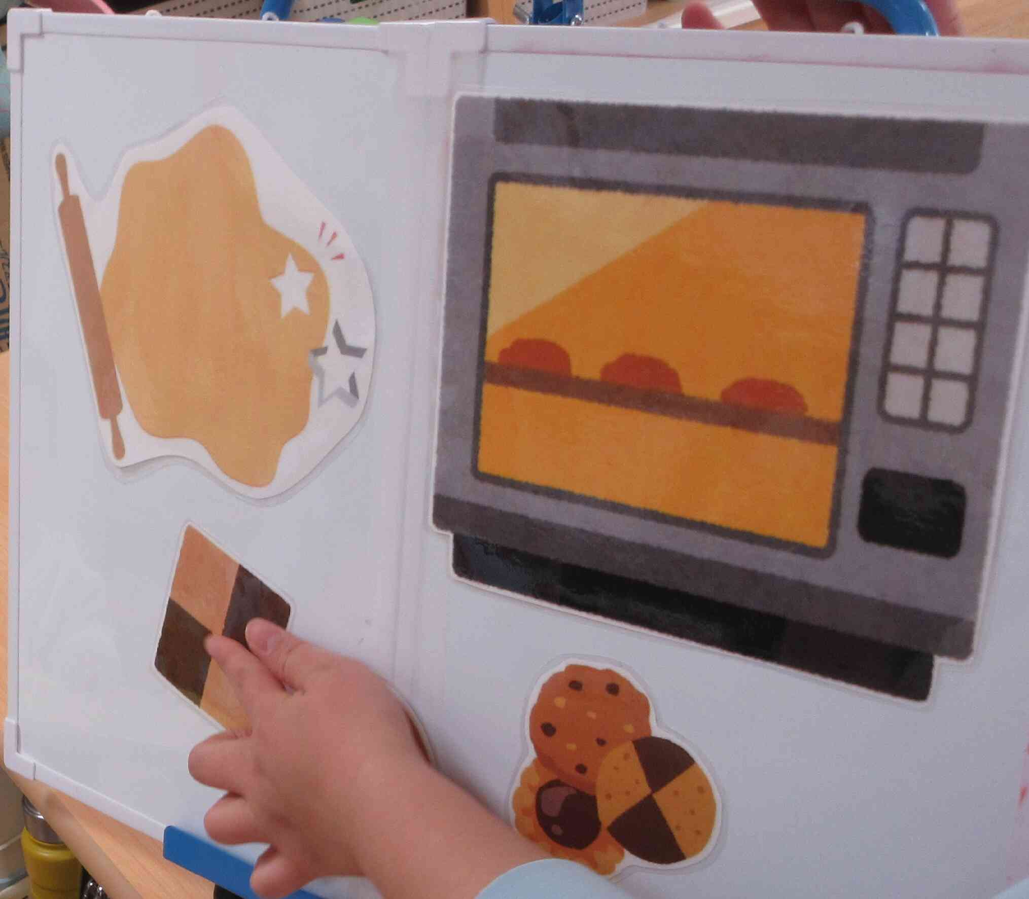 クッキーの作り方を見たよ♪