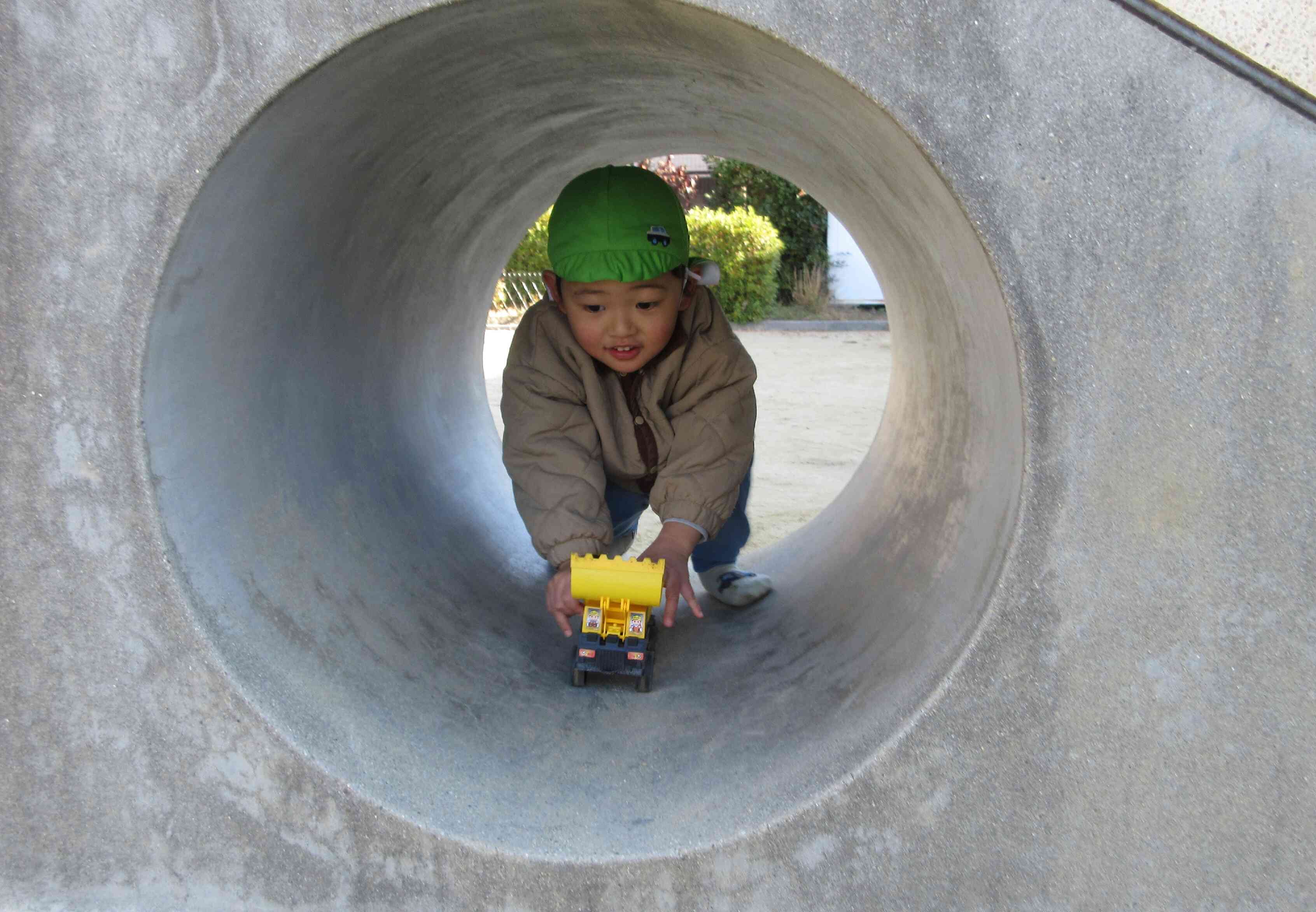 ショベルカーとおりまーす！