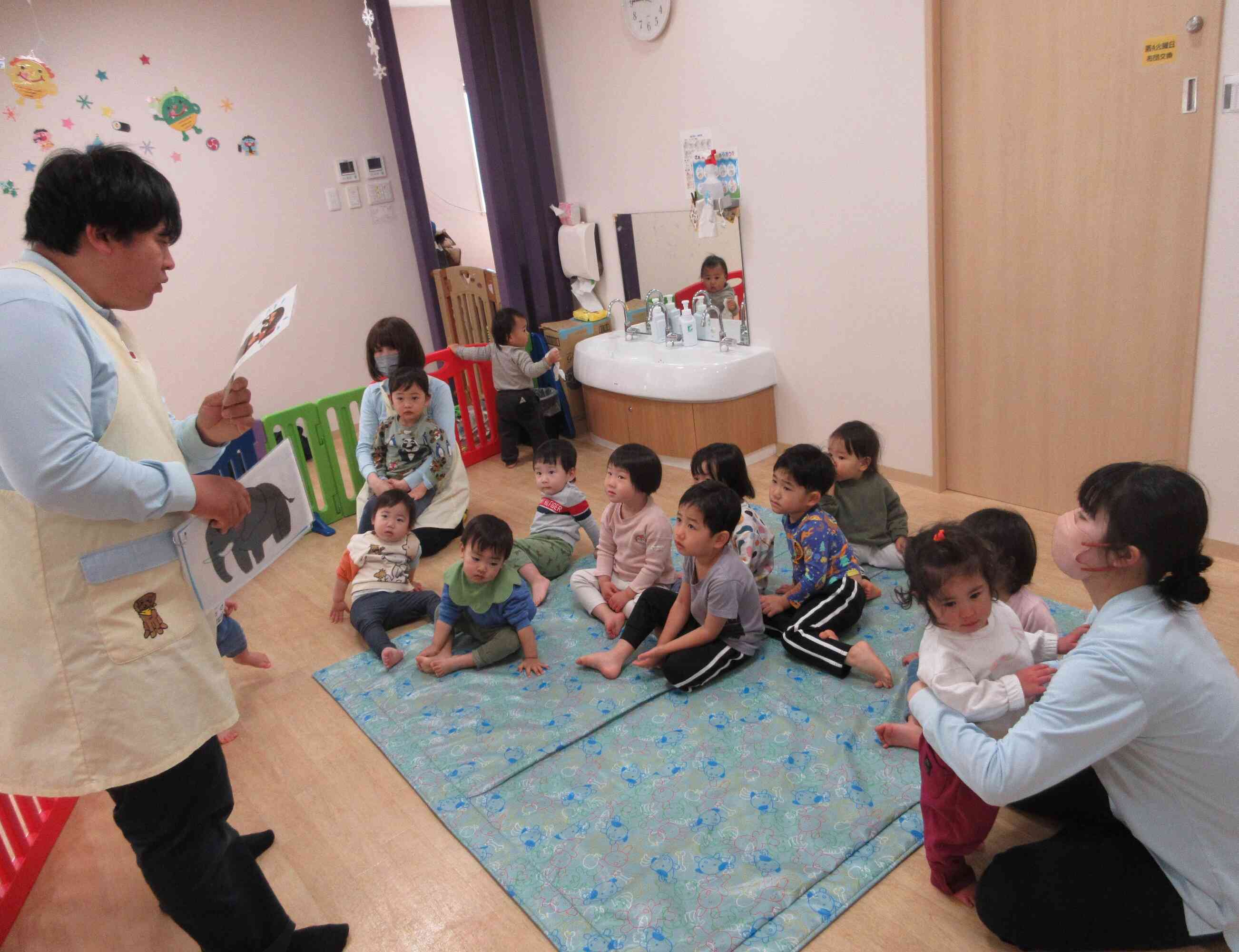 一月の防犯訓練の様子