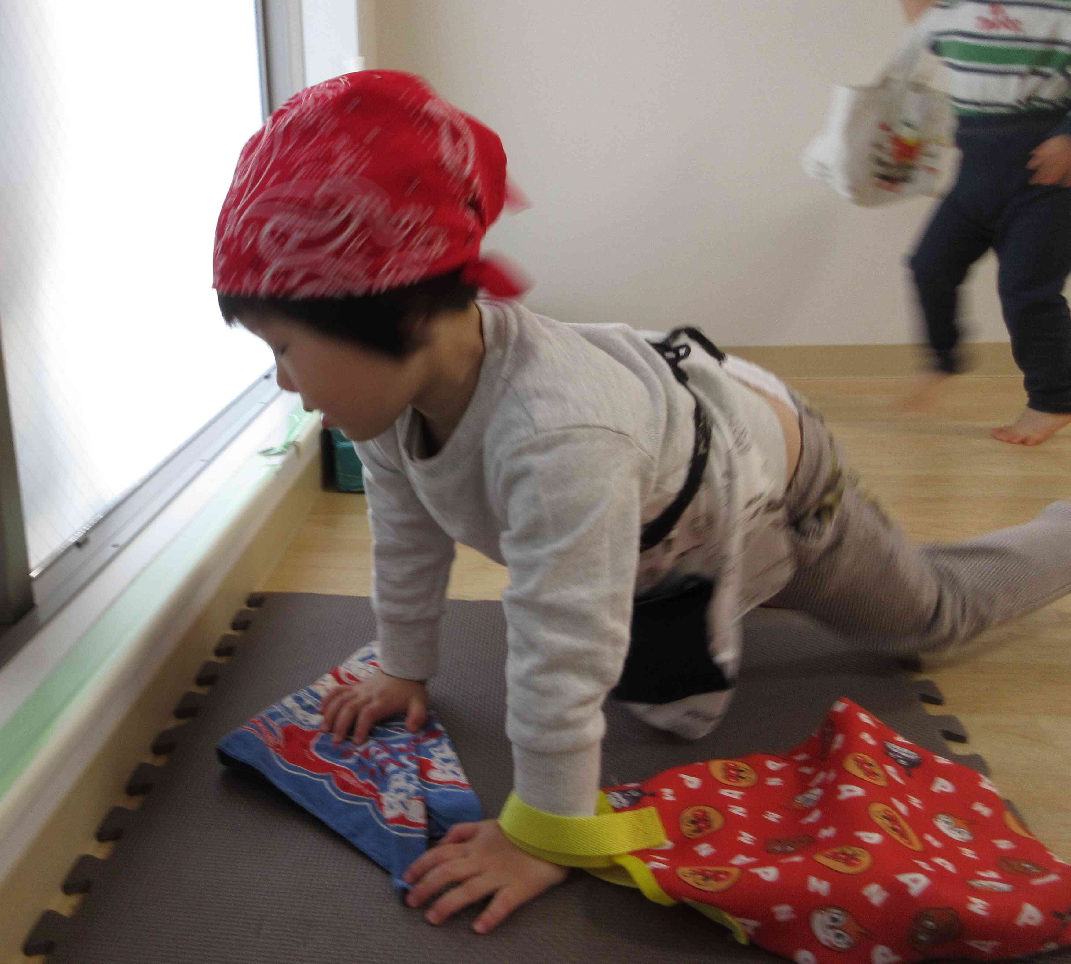 エプロンやバンダナも身に着け、完璧！！☆