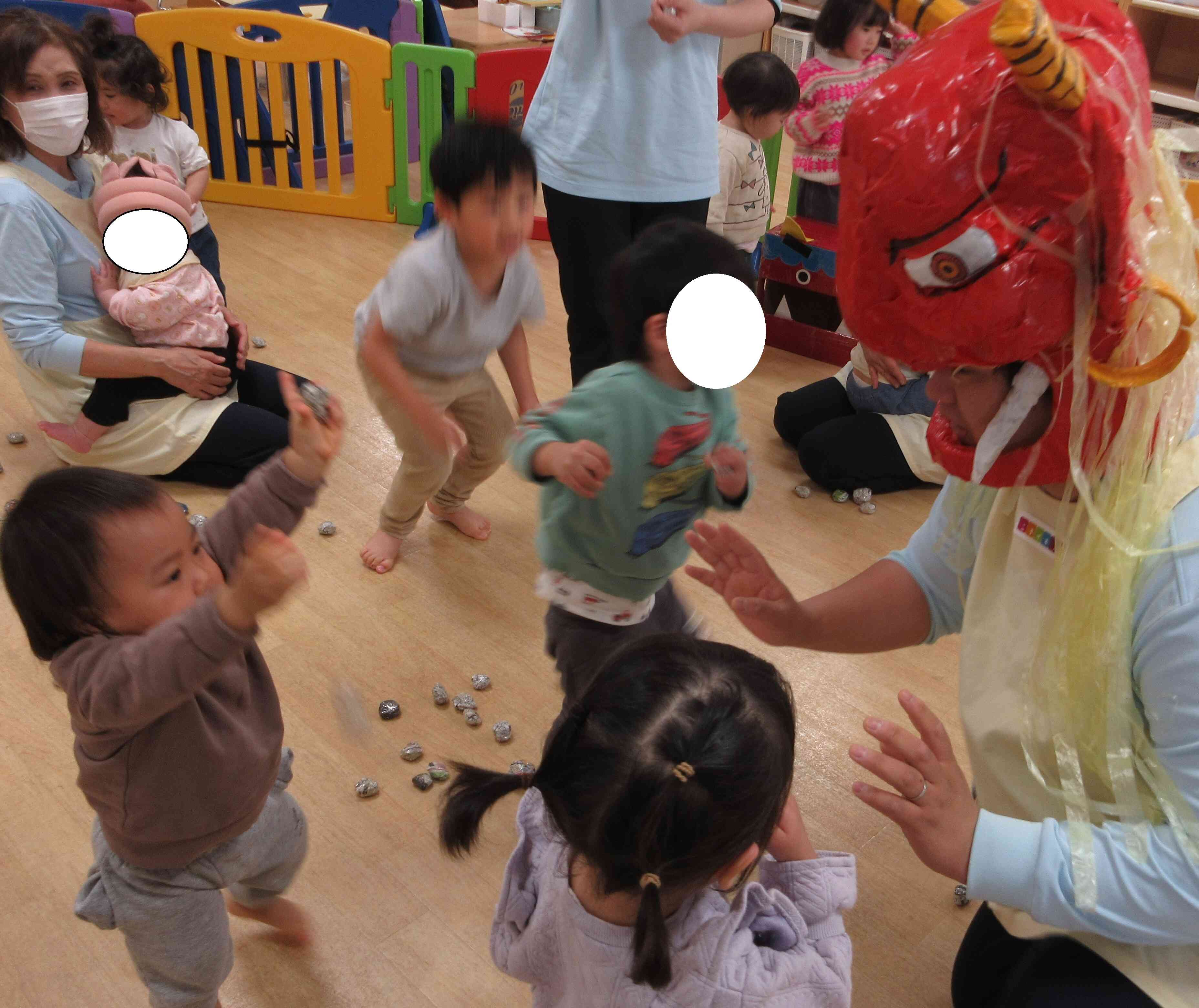 鬼さん出てきた～！