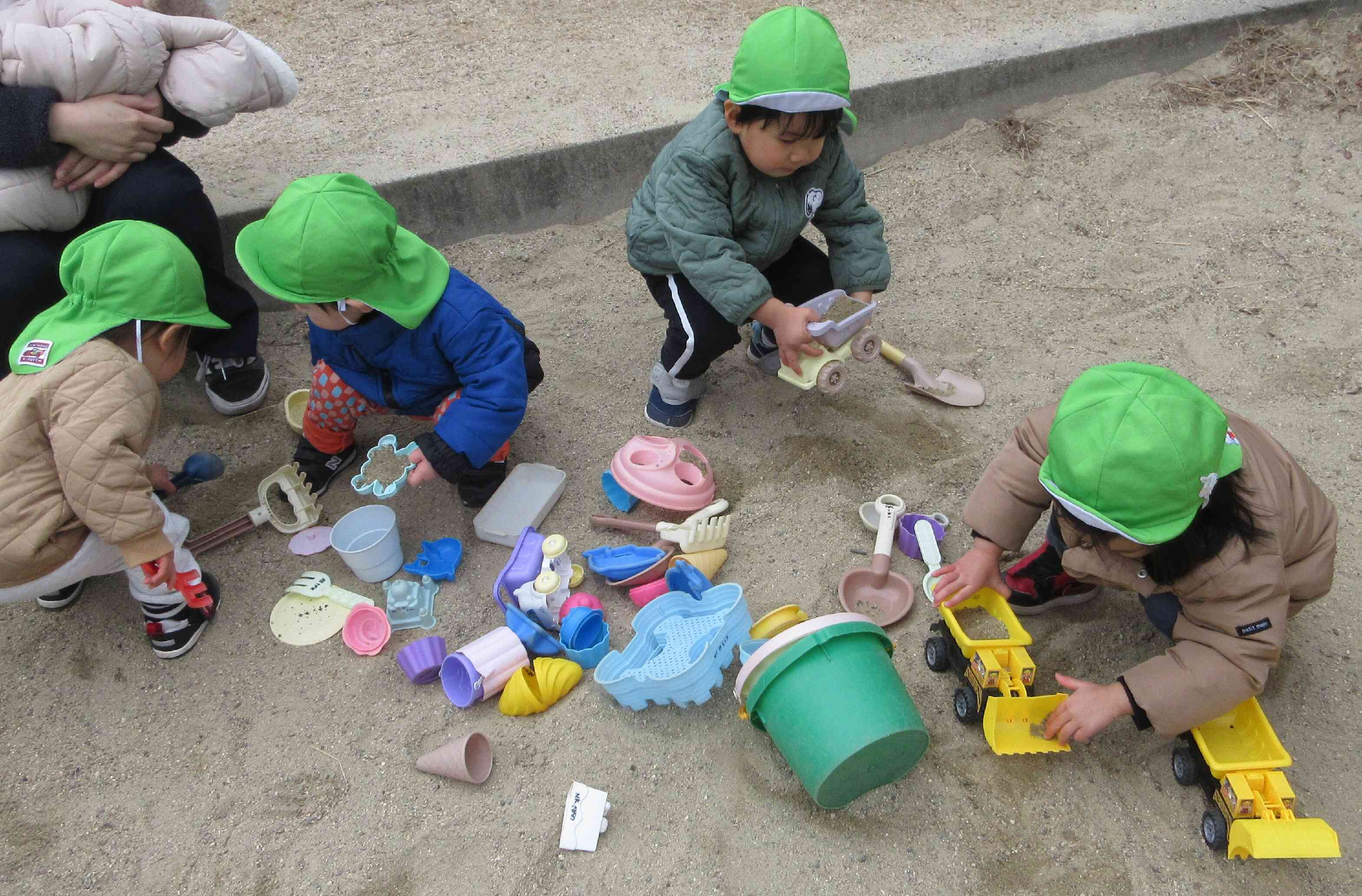 お砂場楽しい～！