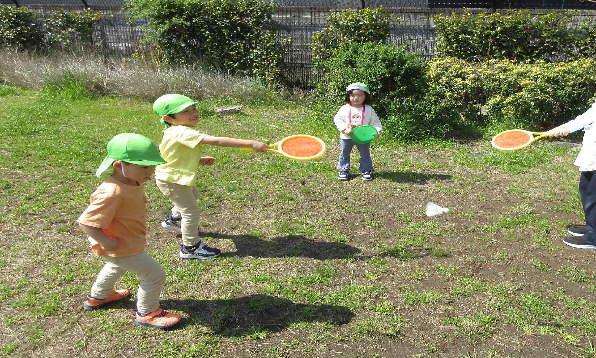 バドミントンしたよ♪