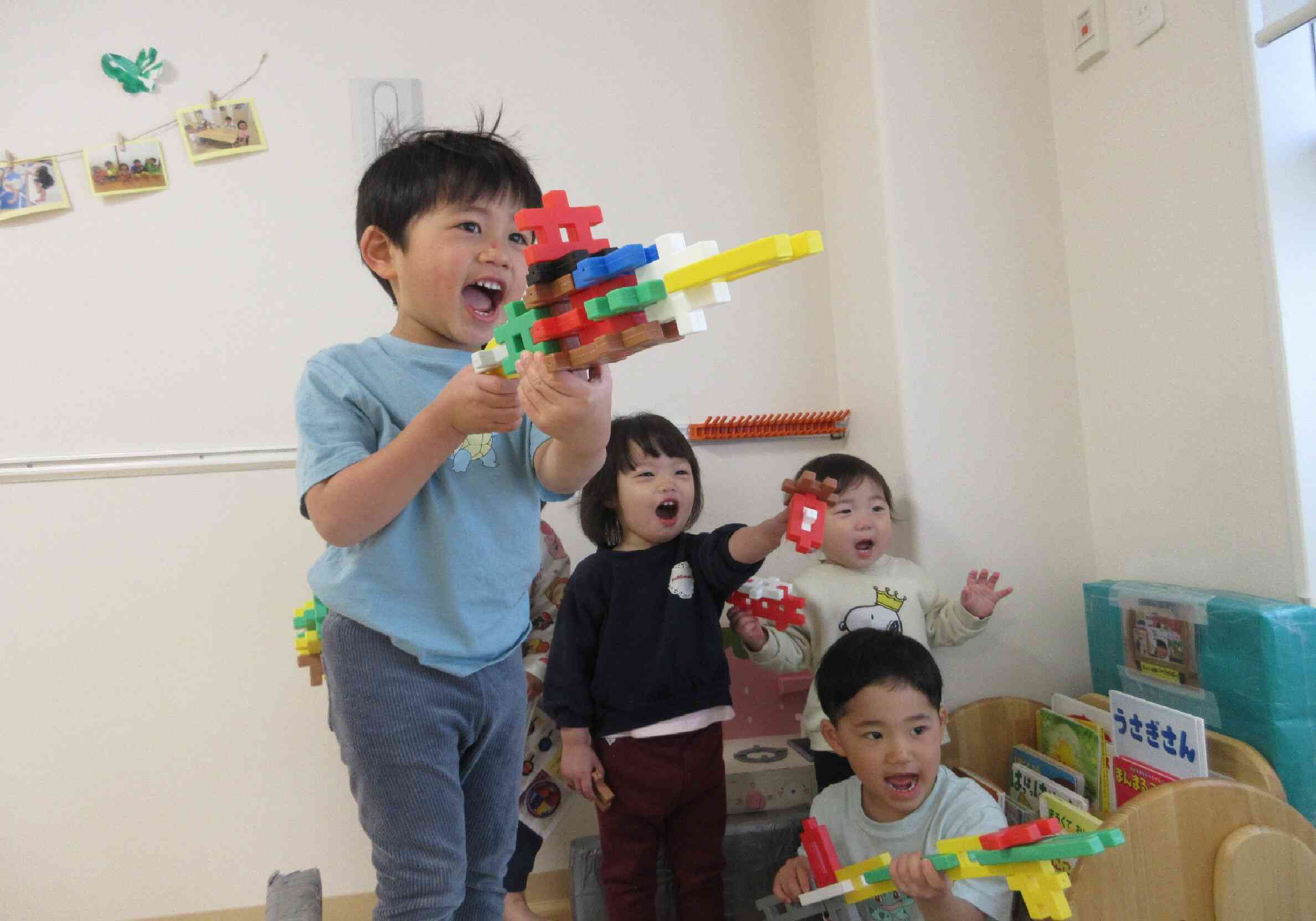 みんなで力を合わせて保育園を守るんだ～！