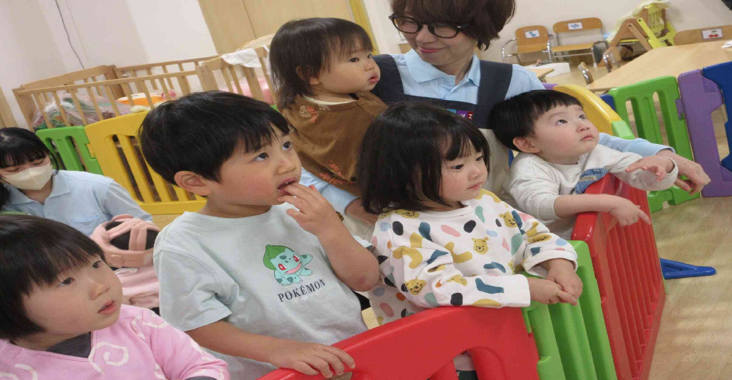 最初にルールを聞くお友だち！真剣です！