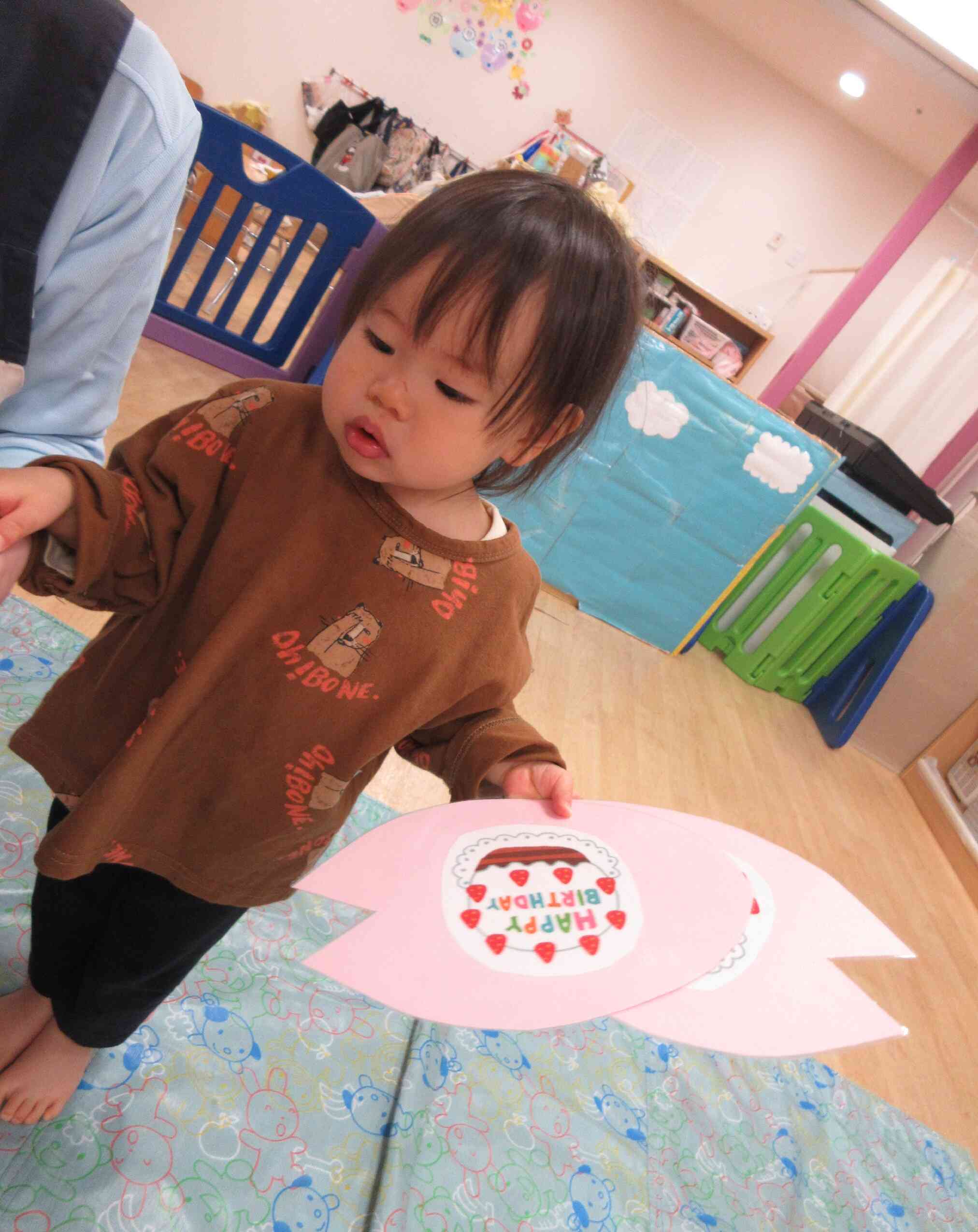 最後にはなんと！誕生日ケーキがっ！おめでと～！