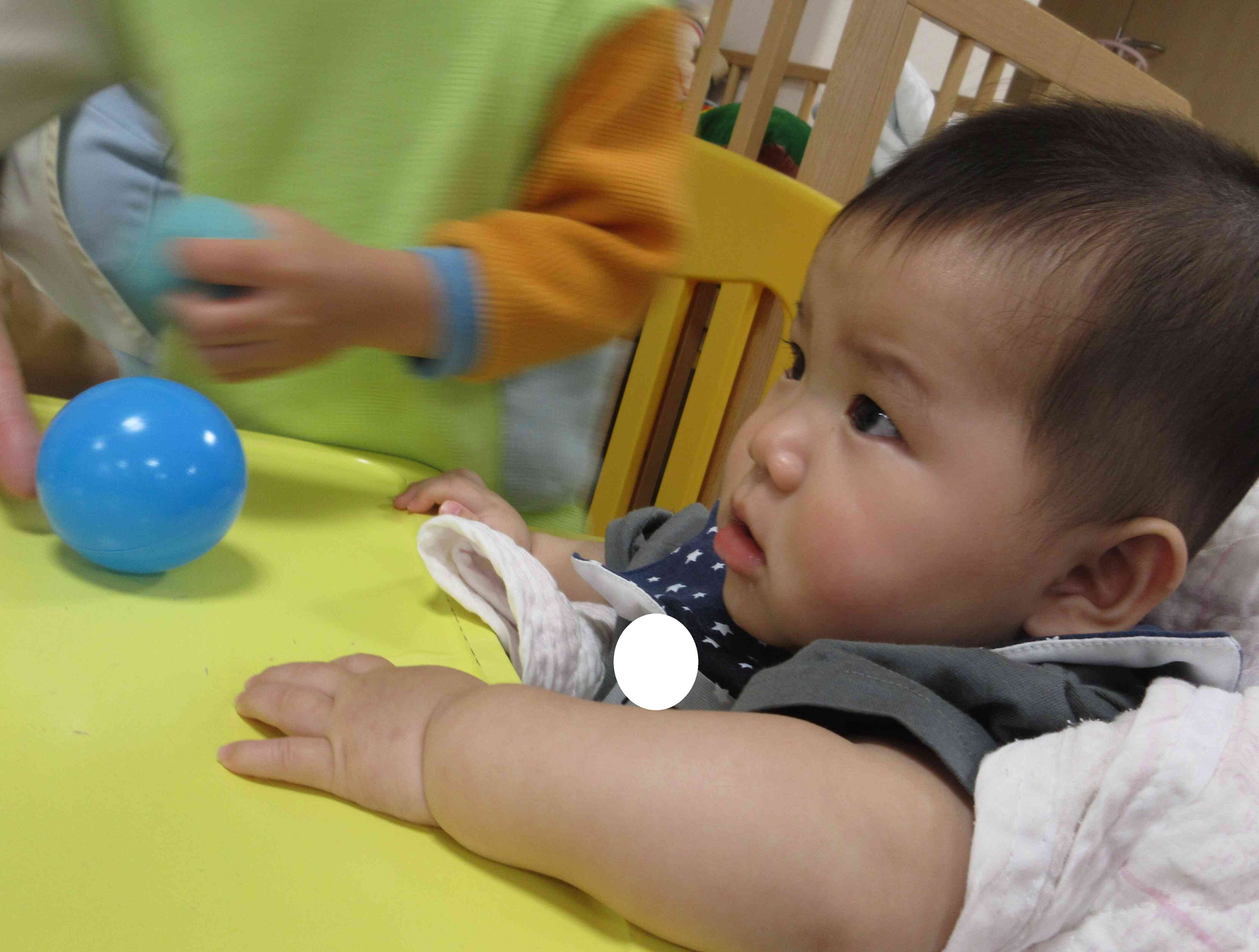 青いボールゲット！