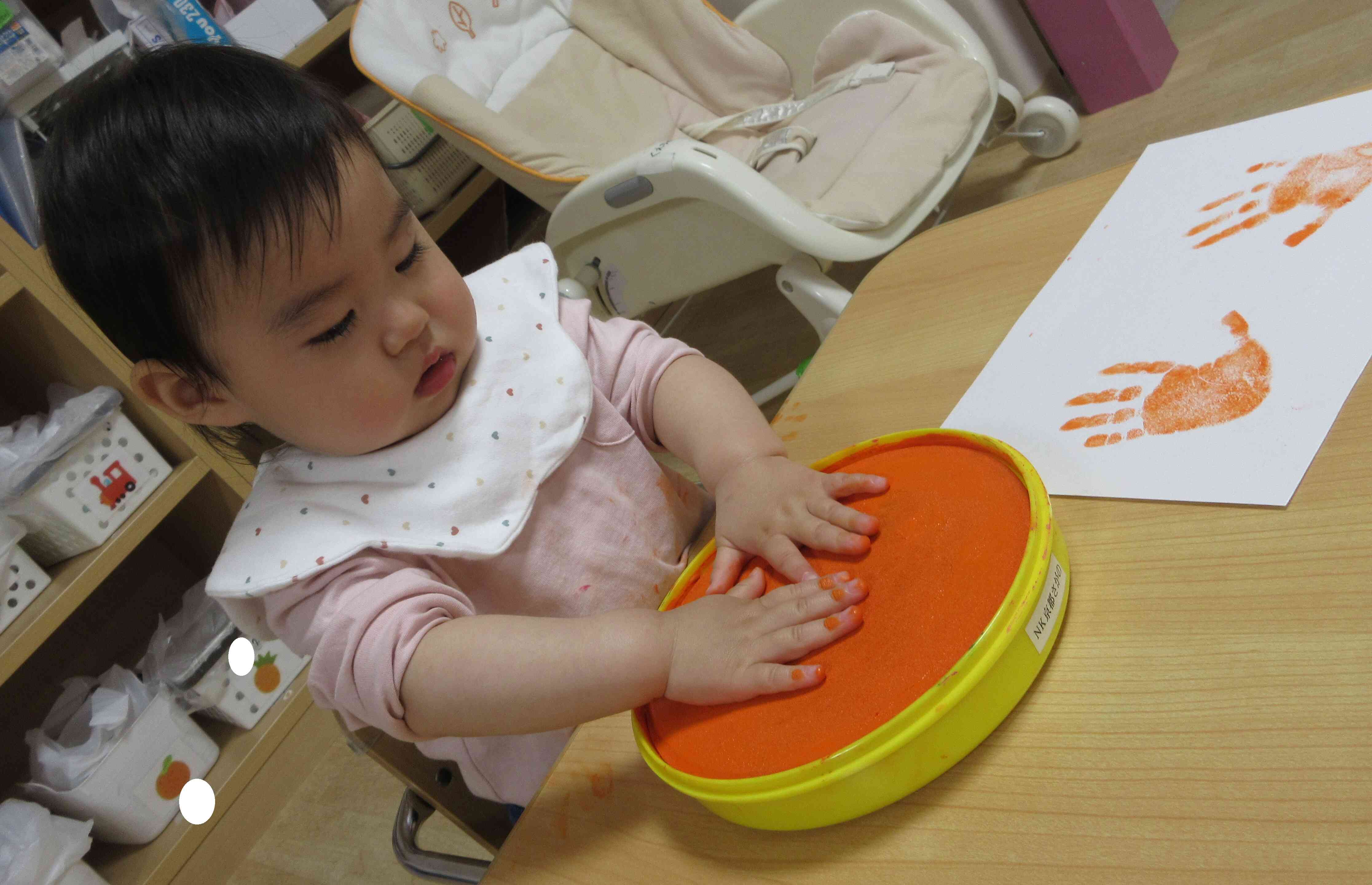 いっぱい絵の具を触ったよ！