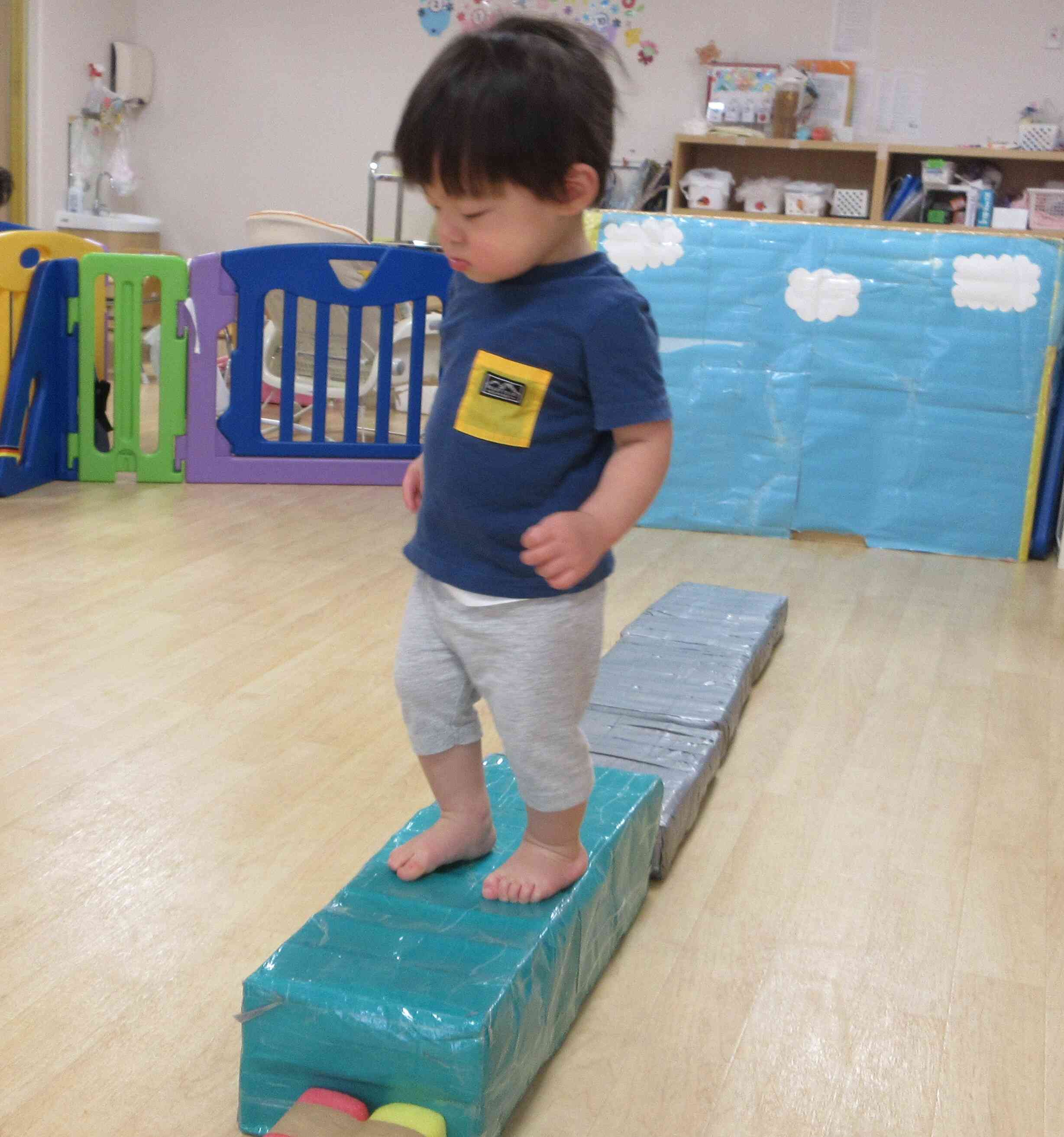 一本橋を渡ってみよう☆