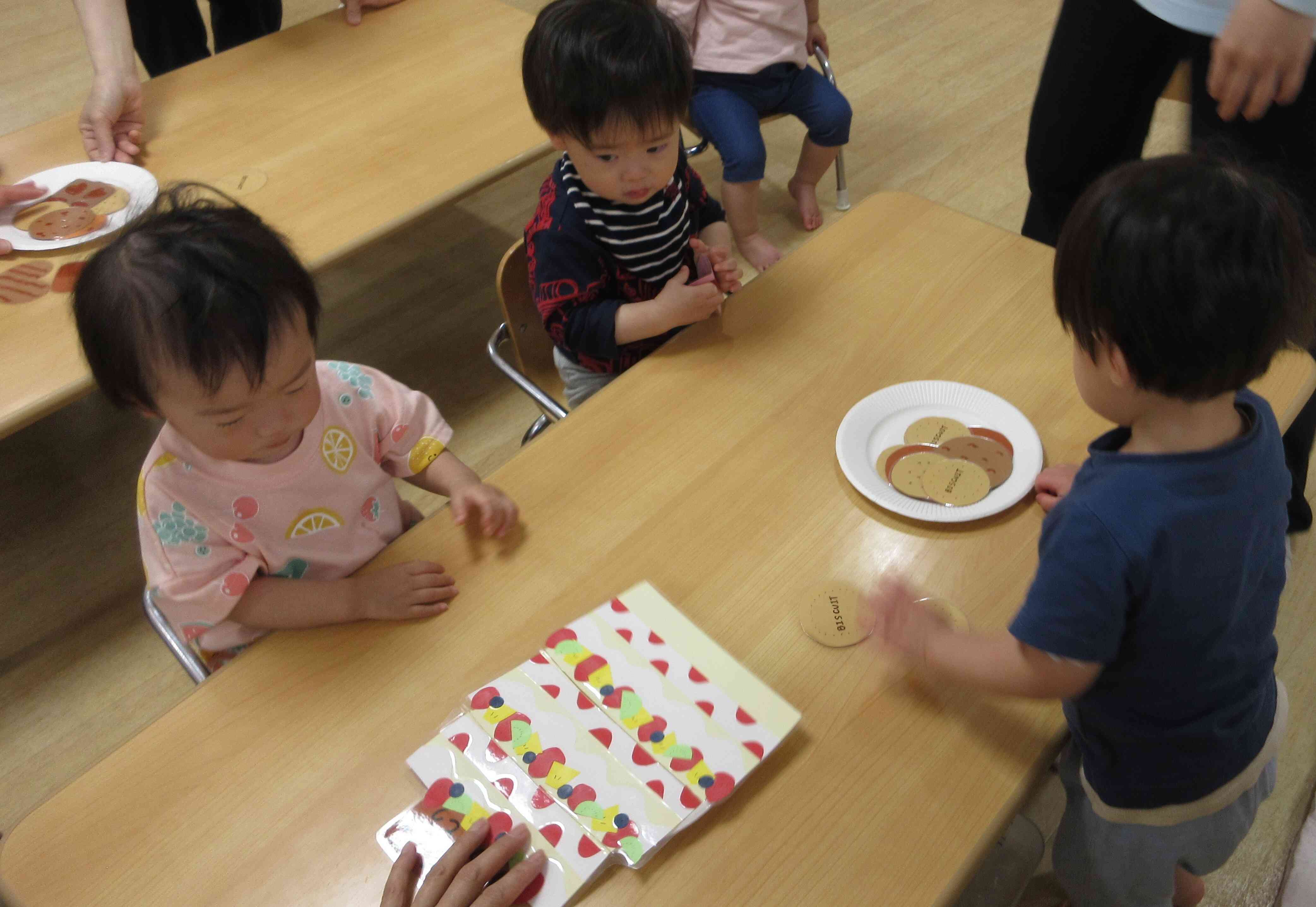 最後はみんなでビスケットパーティー！