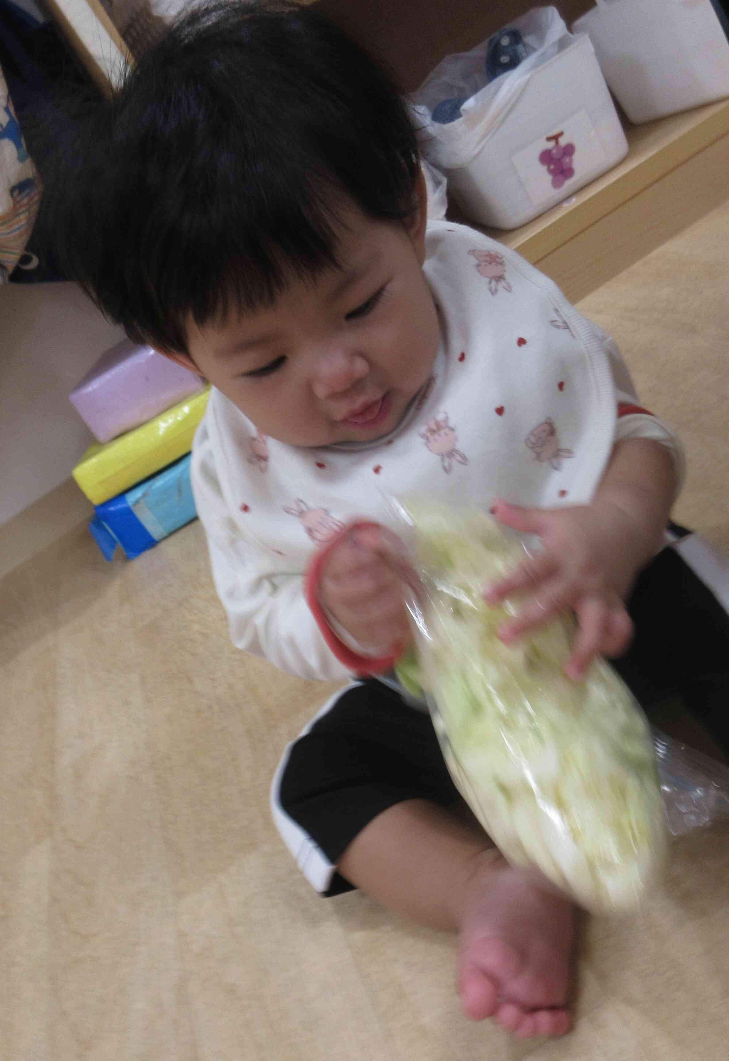 ０歳児のお友だちも楽しんだよ！