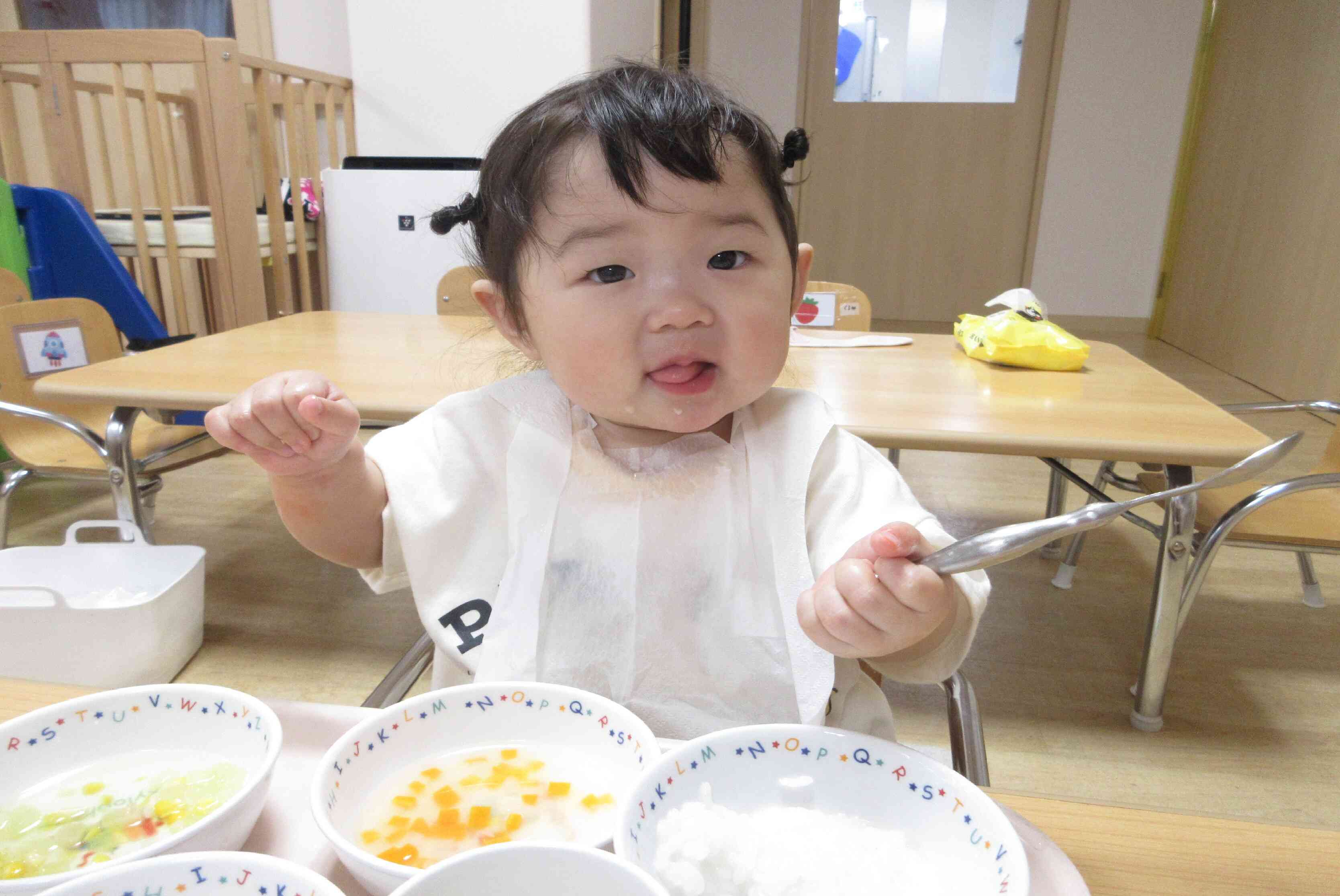 保育園の給食っておいしいね！